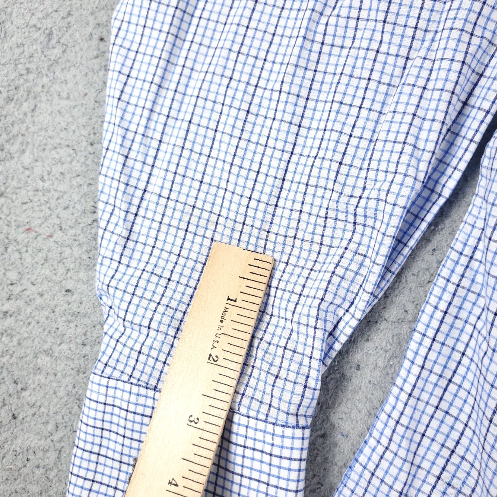 Tommy Hilfiger Tommy Hilfiger Casual Button-Up Shirt Mens Large Blue Check Long Sleeve Regular Fit Size US L / EU 52-54 / 3 - 7 Thumbnail