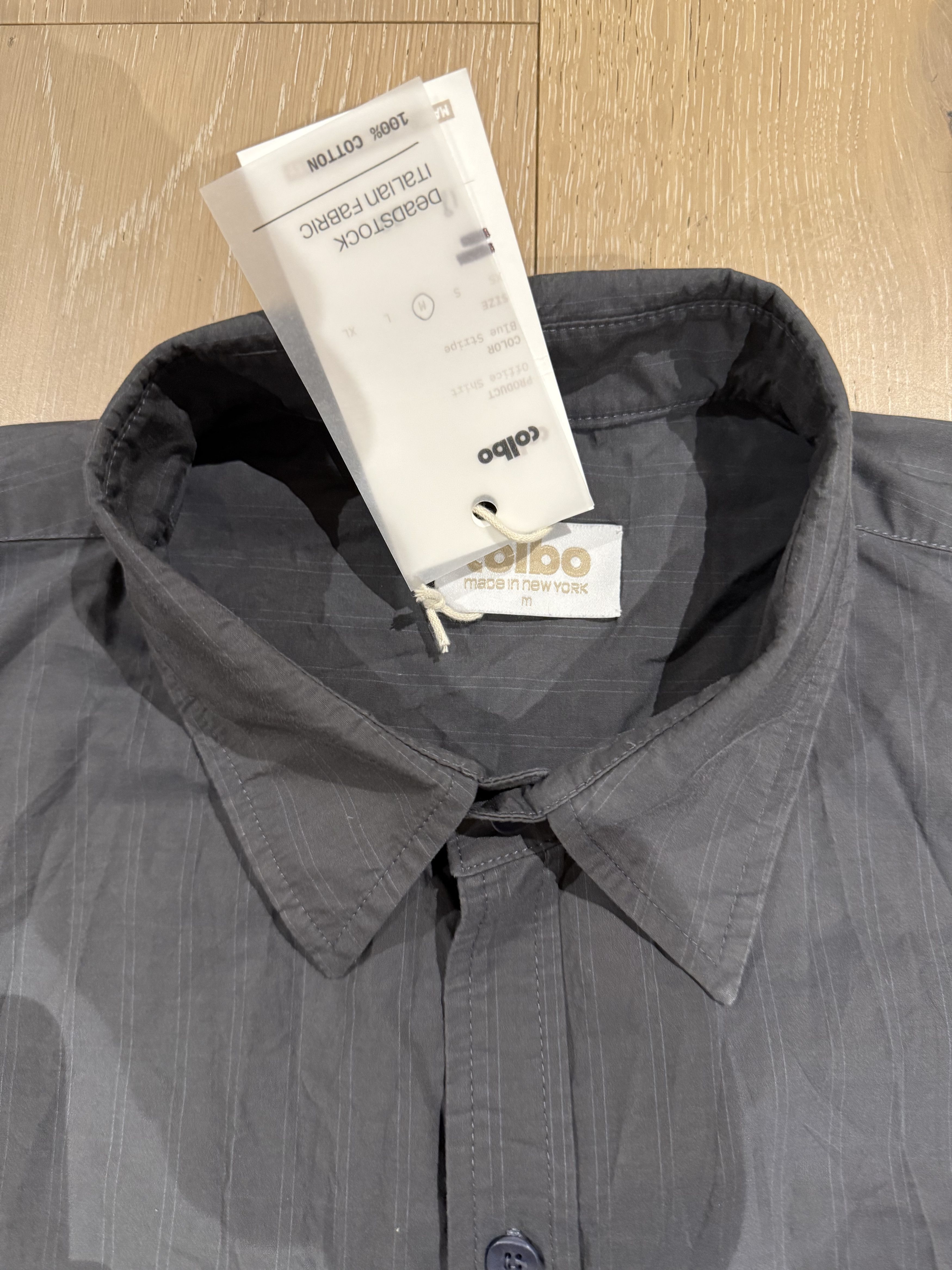 Colbo 💚 18/22 Colbo NYC Office Shirt Blue Stripe Medium NEW Size US M / EU 48-50 / 2 - 6 Thumbnail