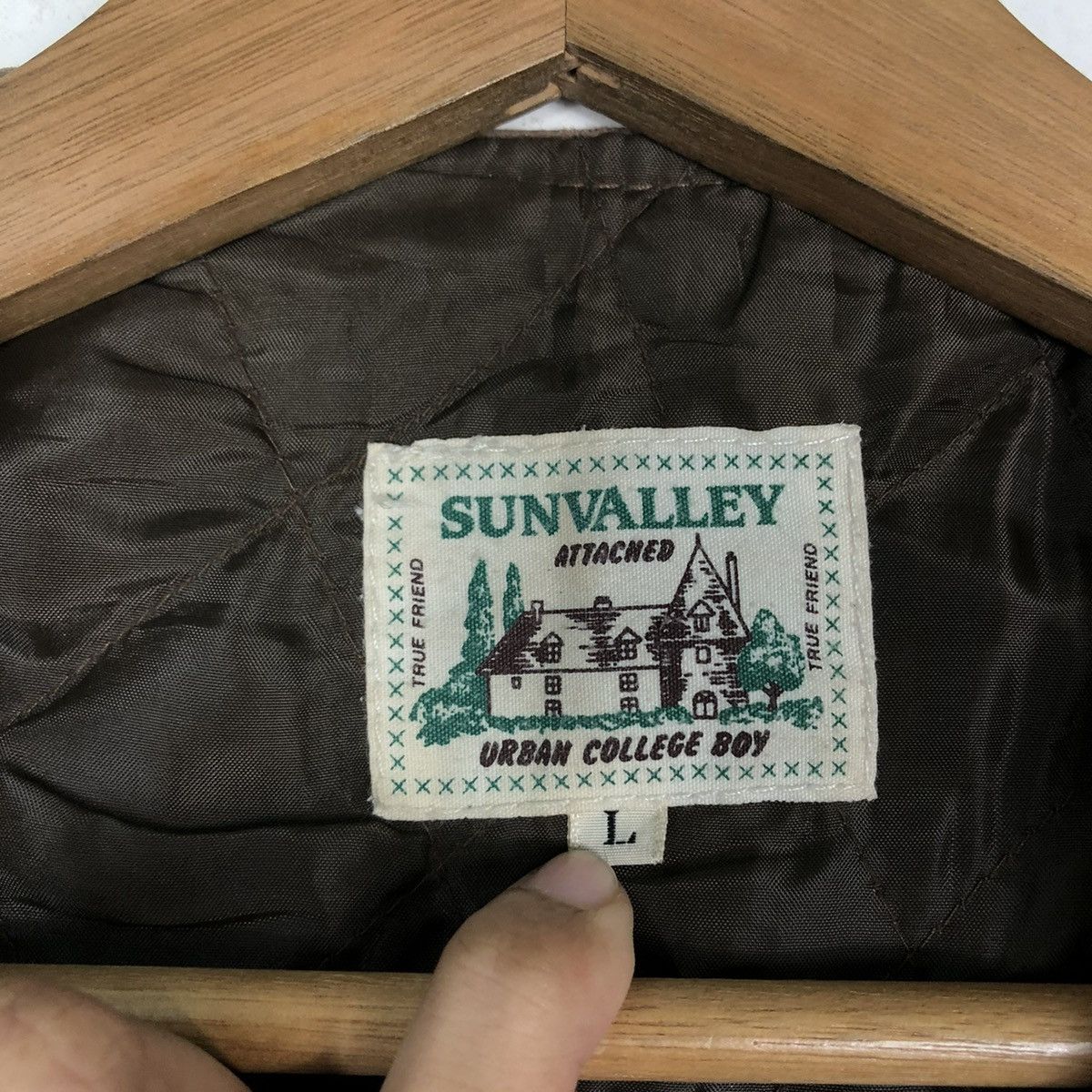 Genuine Leather 🔥VINTAGE LEATHER VEST COWBOY WESTERN SUNVALLEY Size US L / EU 52-54 / 3 - 17 Thumbnail