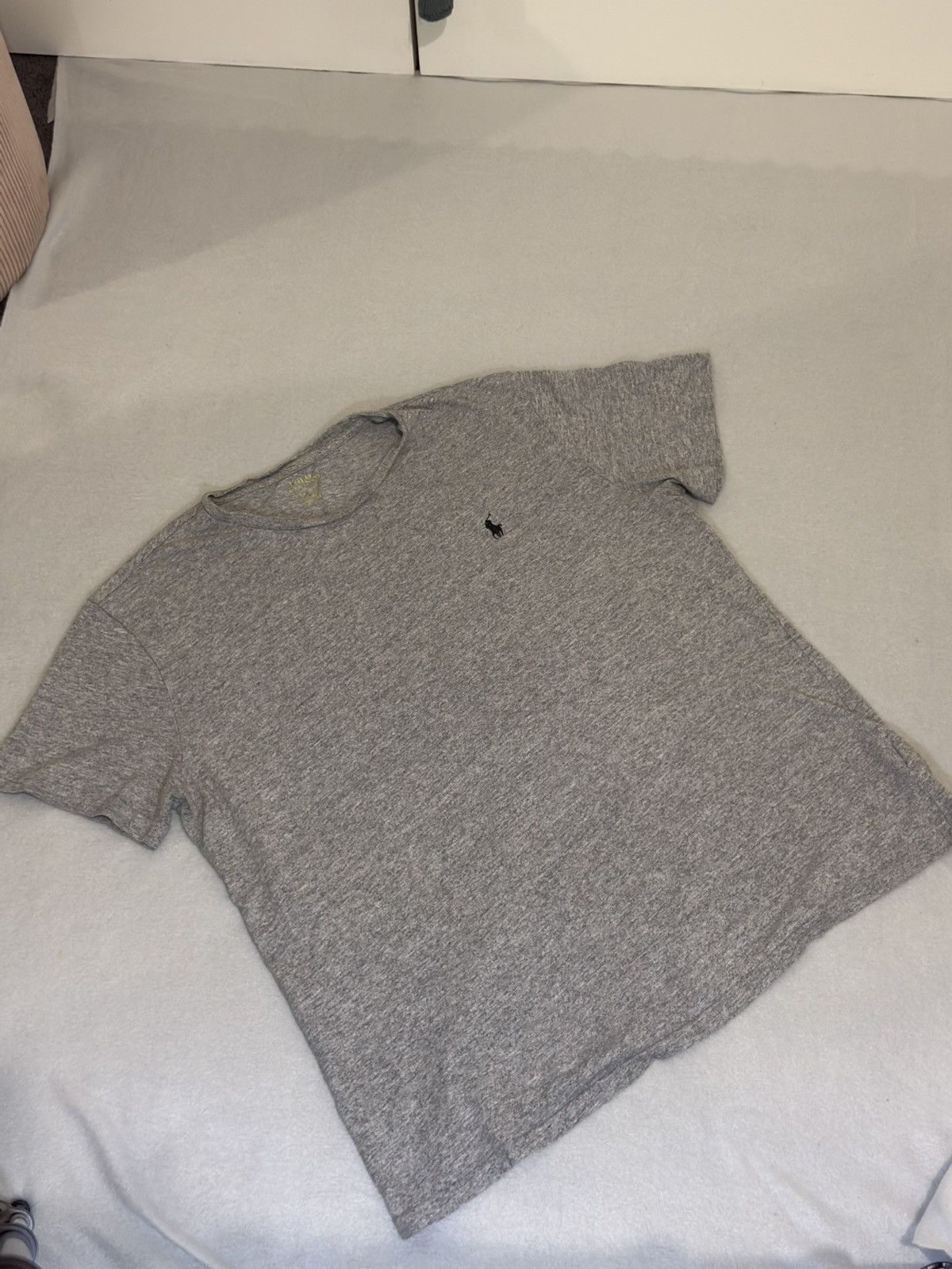 Polo Ralph Lauren Ralph Lauren - Polo grey tee with navy blue logo mens size L Size US L / EU 52-54 / 3 - 2 Thumbnail