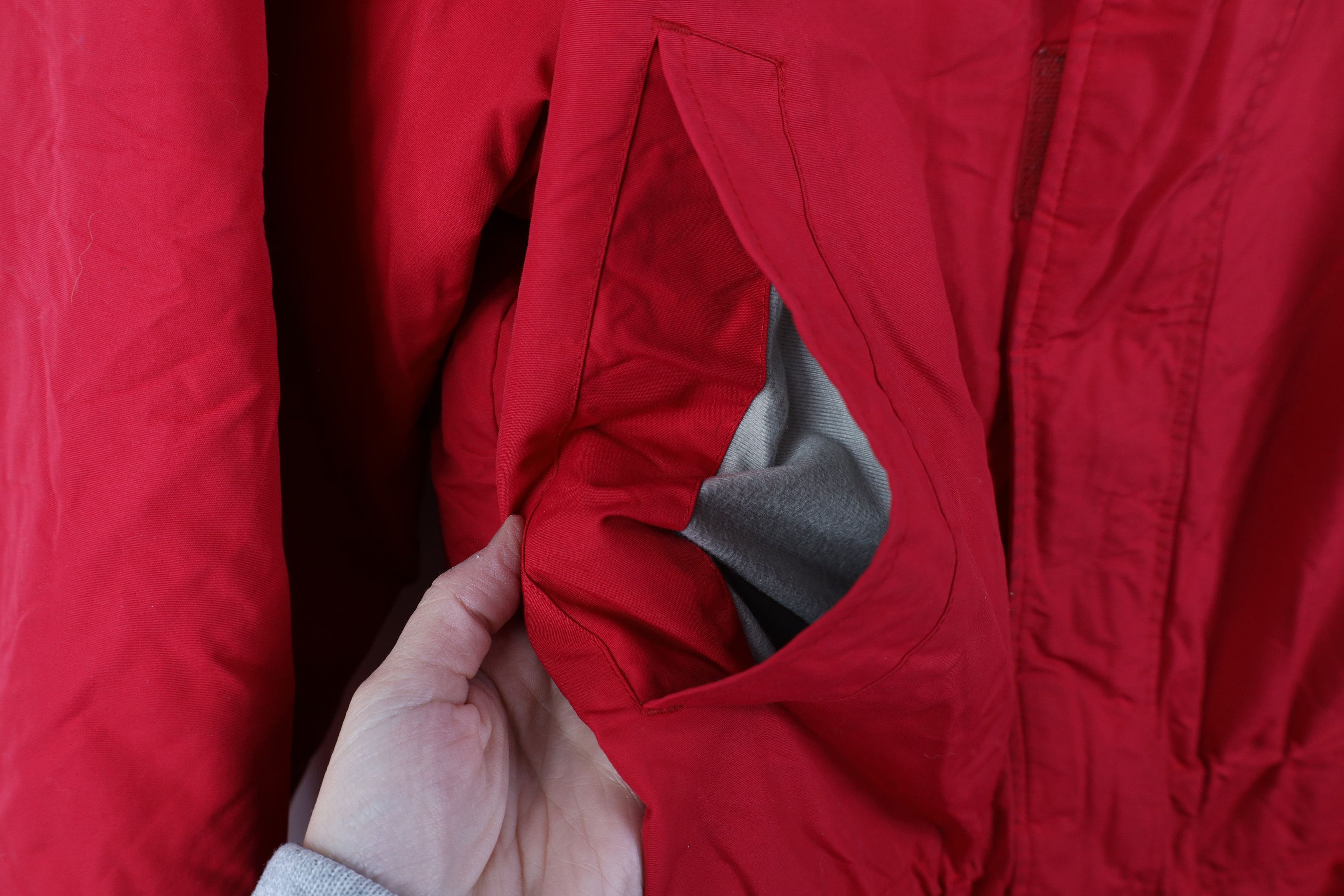 Lands' End Vintage 90s Y2K Lands End Lined Hooded Parka Jacket Coat Red Size US XL / EU 56 / 4 - 4 Thumbnail