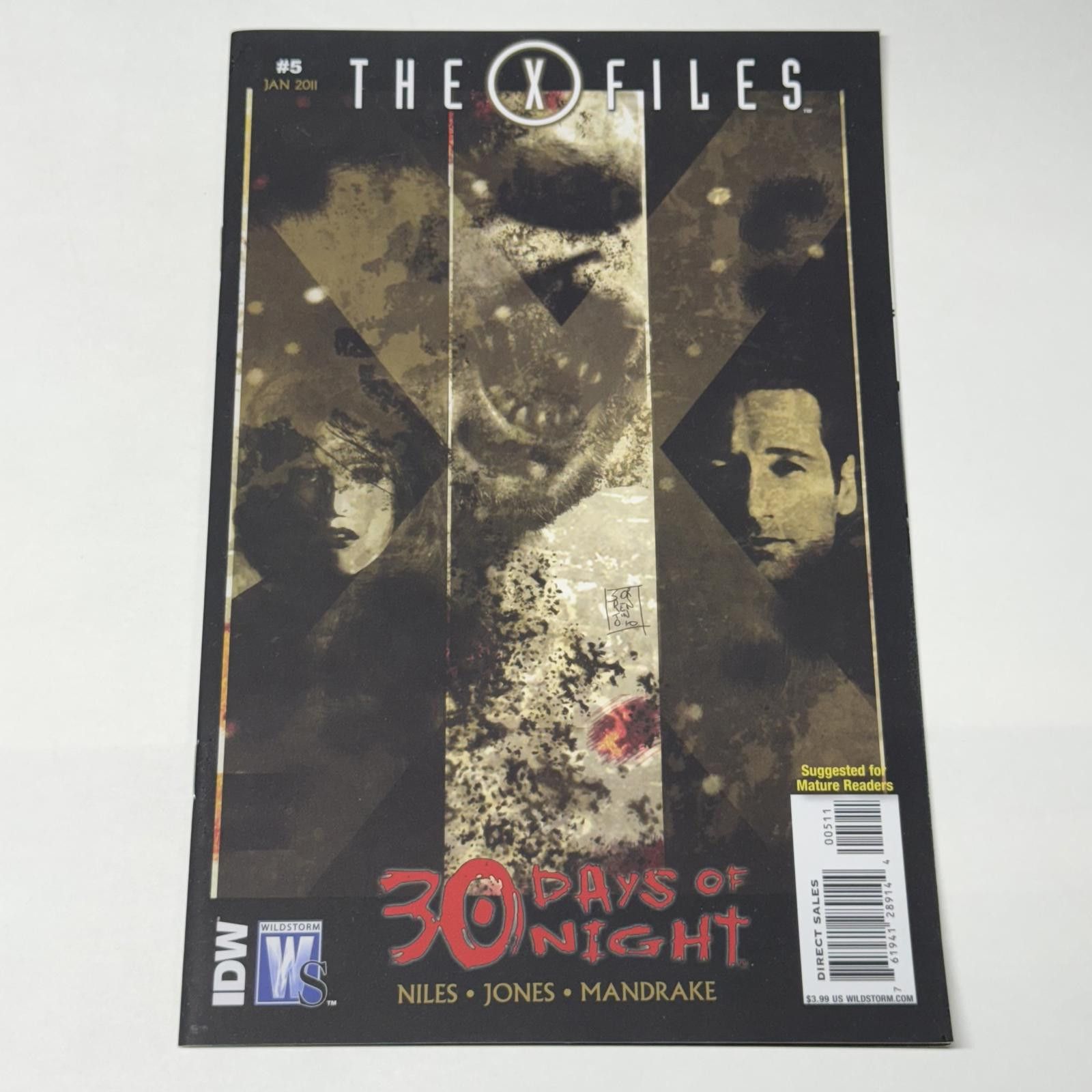 Designer IDW Wildstorm The X Files #5 JAN 2011 30 Days of Night Comic Size ONE SIZE - 1 Thumbnail