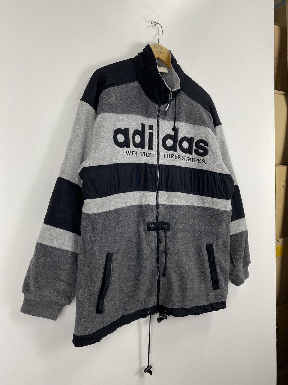 Adidas × Vintage Vintage Adidas Fleece Jacket Size US L / EU 52-54 / 3 - 5 Thumbnail
