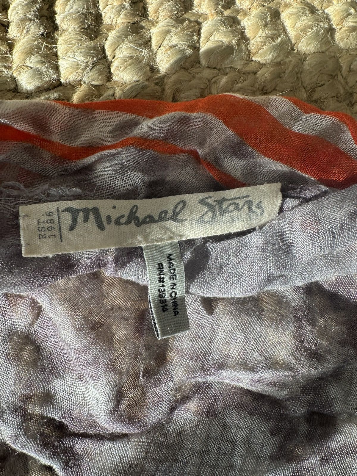 Michael Stars Michael Stars scarf Leopard print with orange accent Size ONE SIZE - 3 Thumbnail