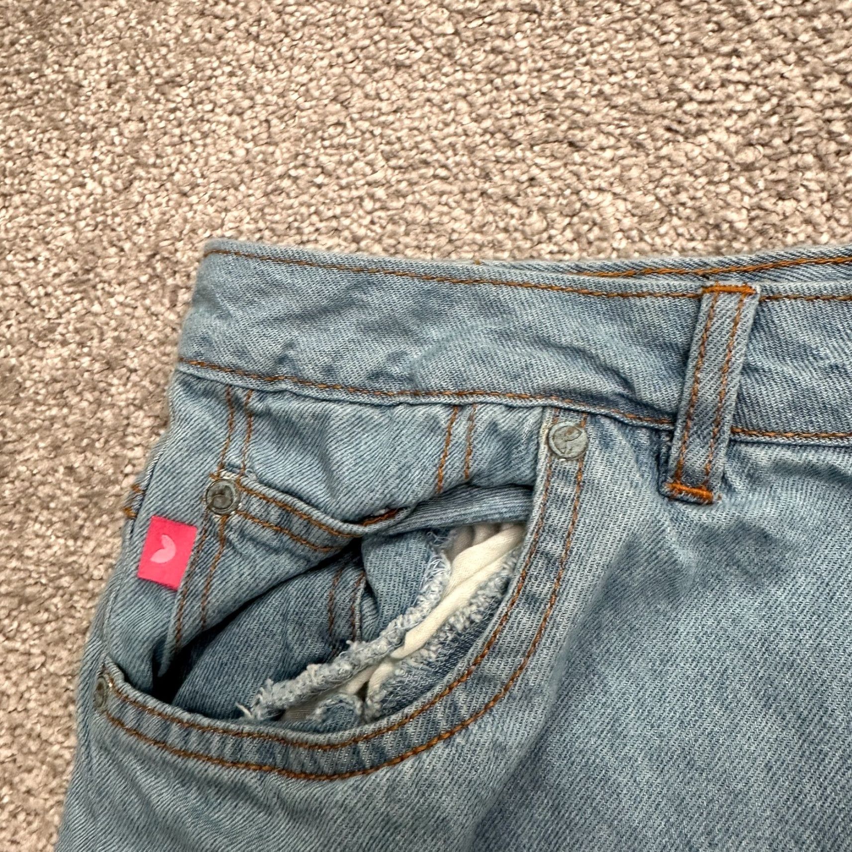 Vintage WOMAN WITHIN Jeans Women 26 Tall Blue Wide-Leg Denim 5-Pocket High Rise 100% Cotton Size 26" / US 2 / IT 38 - 5 Thumbnail