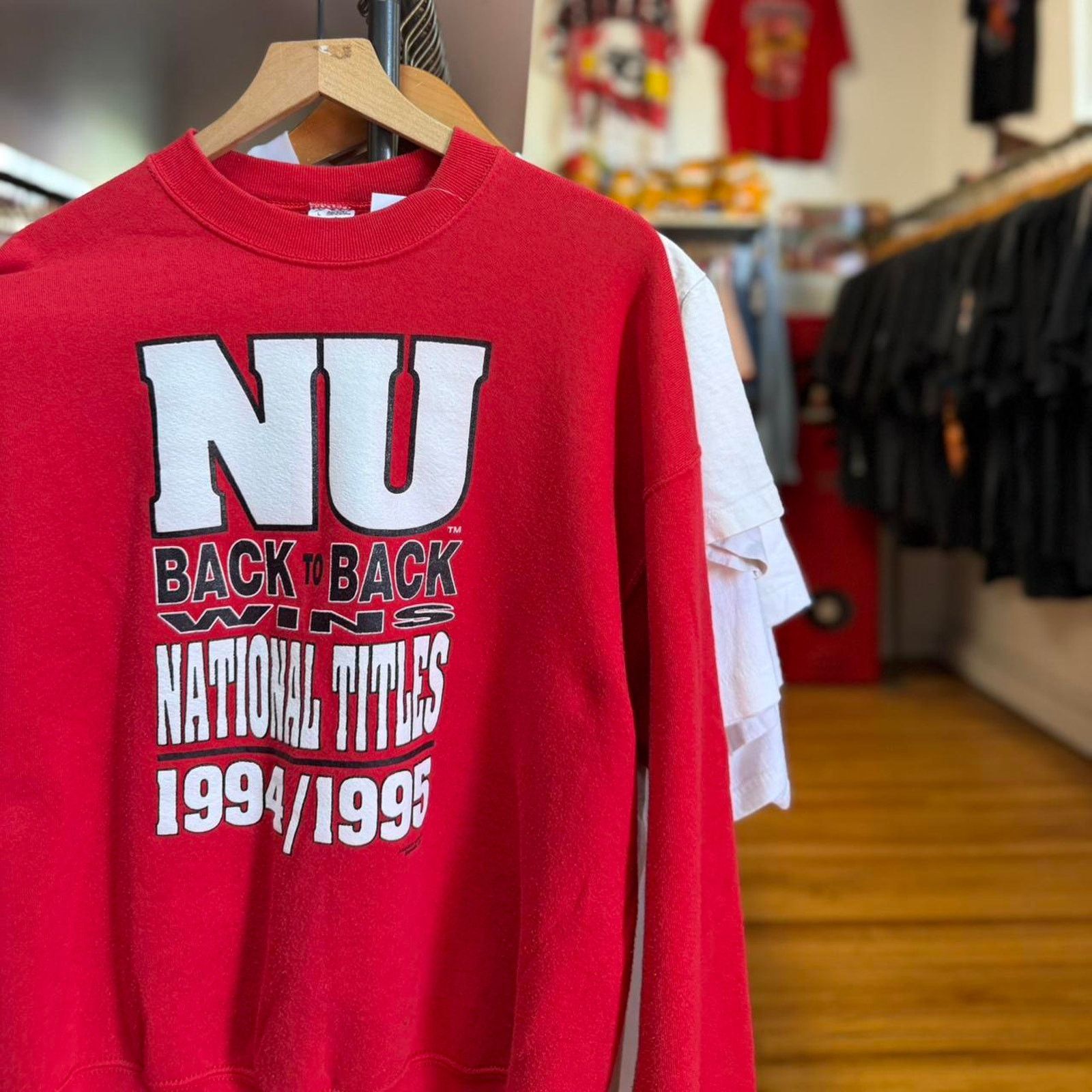 Vintage Vintage 90s Nebraska Huskers NU Back to Back Crewneck Size US L / EU 52-54 / 3 - 1 Thumbnail