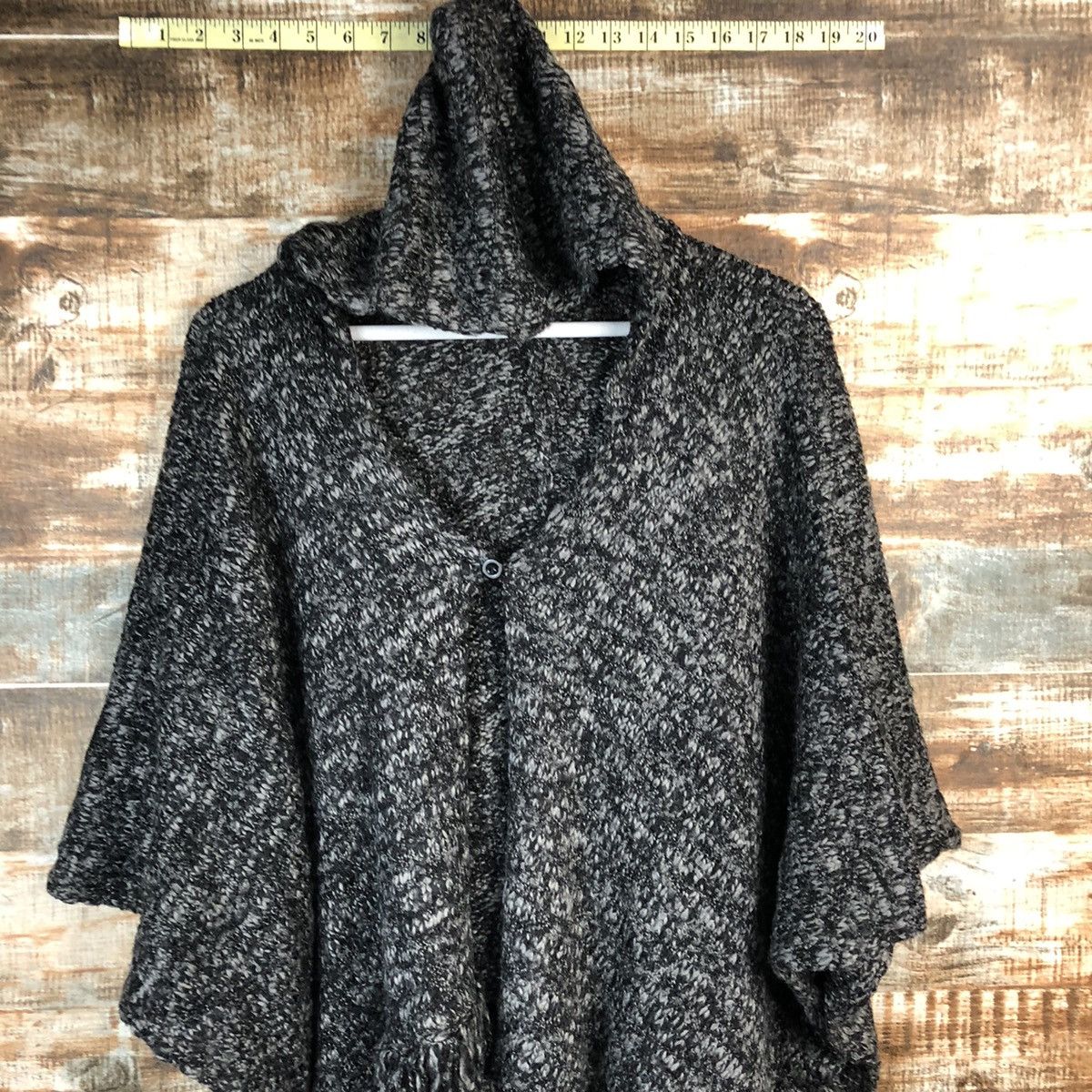 Homespun Knitwear Sorridere Black Grey Knitwear cardigan #A1665 Size M / US 6-8 / IT 42-44 - 5 Thumbnail