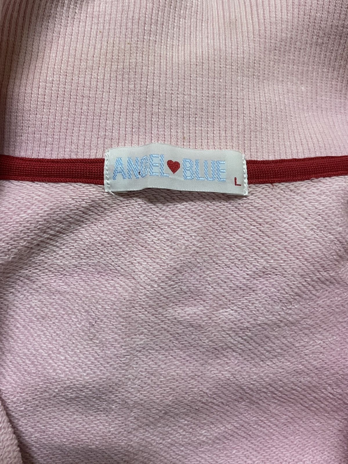 Japanese Brand Angel Blue Zipper Sweater Vintage Size US L / EU 52-54 / 3 - 17 Thumbnail
