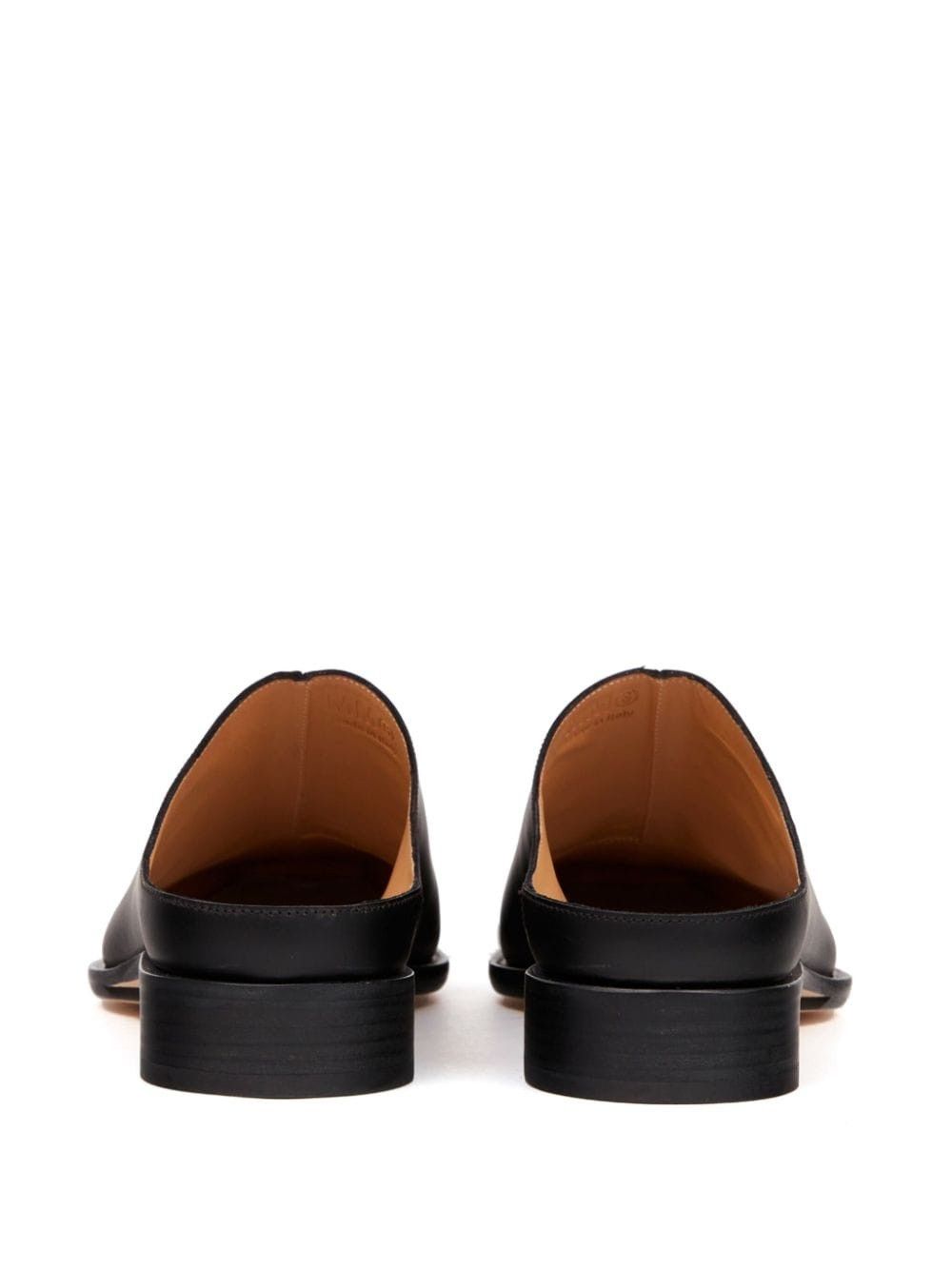 Maison Margiela oc11z1025 Square-Toe Leather Slippers in Black Size US 11 / EU 44 - 3 Thumbnail