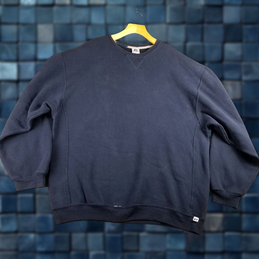 Russell Athletic Vintage Russell Sweatshirt Men XXL Blue Crewneck Sweater Y2K Size US XXL / EU 58 / 5 - 1 Thumbnail