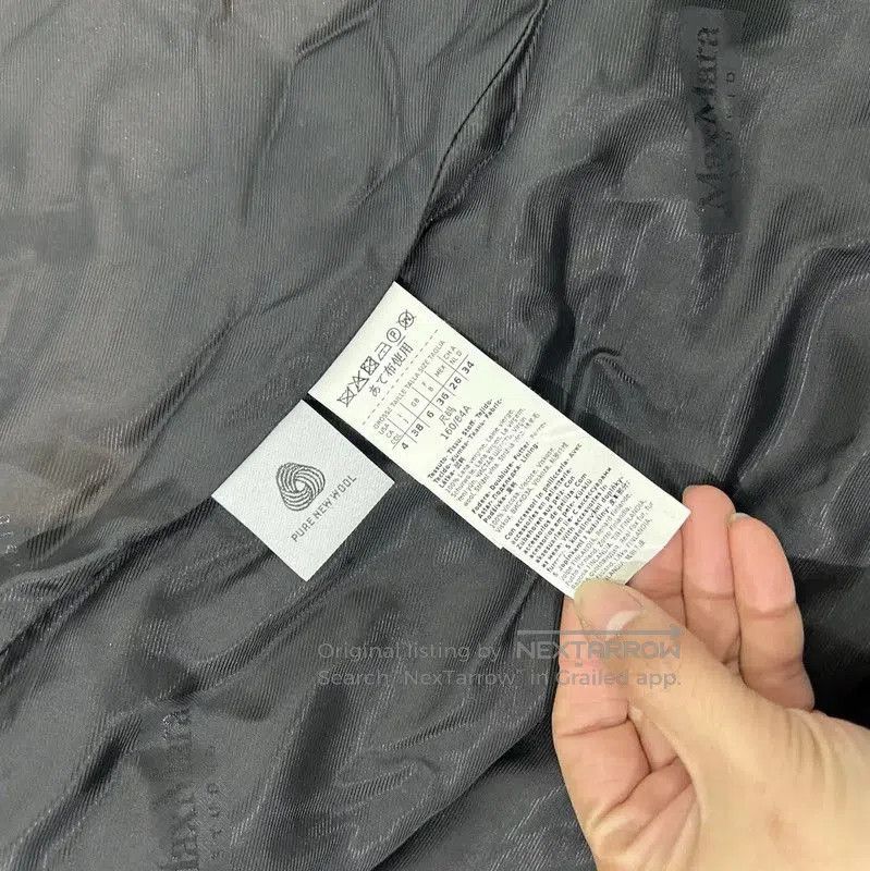 Max Mara MaxMara Black Cashmere Long Coat . Size S / US 4 / IT 40 - 7 Thumbnail