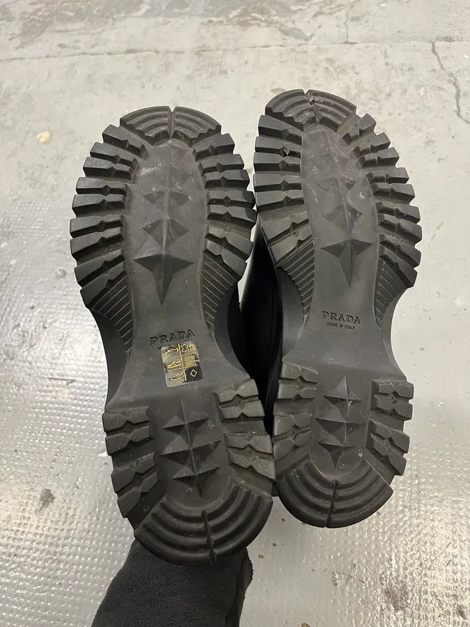 Prada FW1999 Prada Black Premium Leather Vibram Boots Size US 7.5 / IT 37.5 - 6 Thumbnail