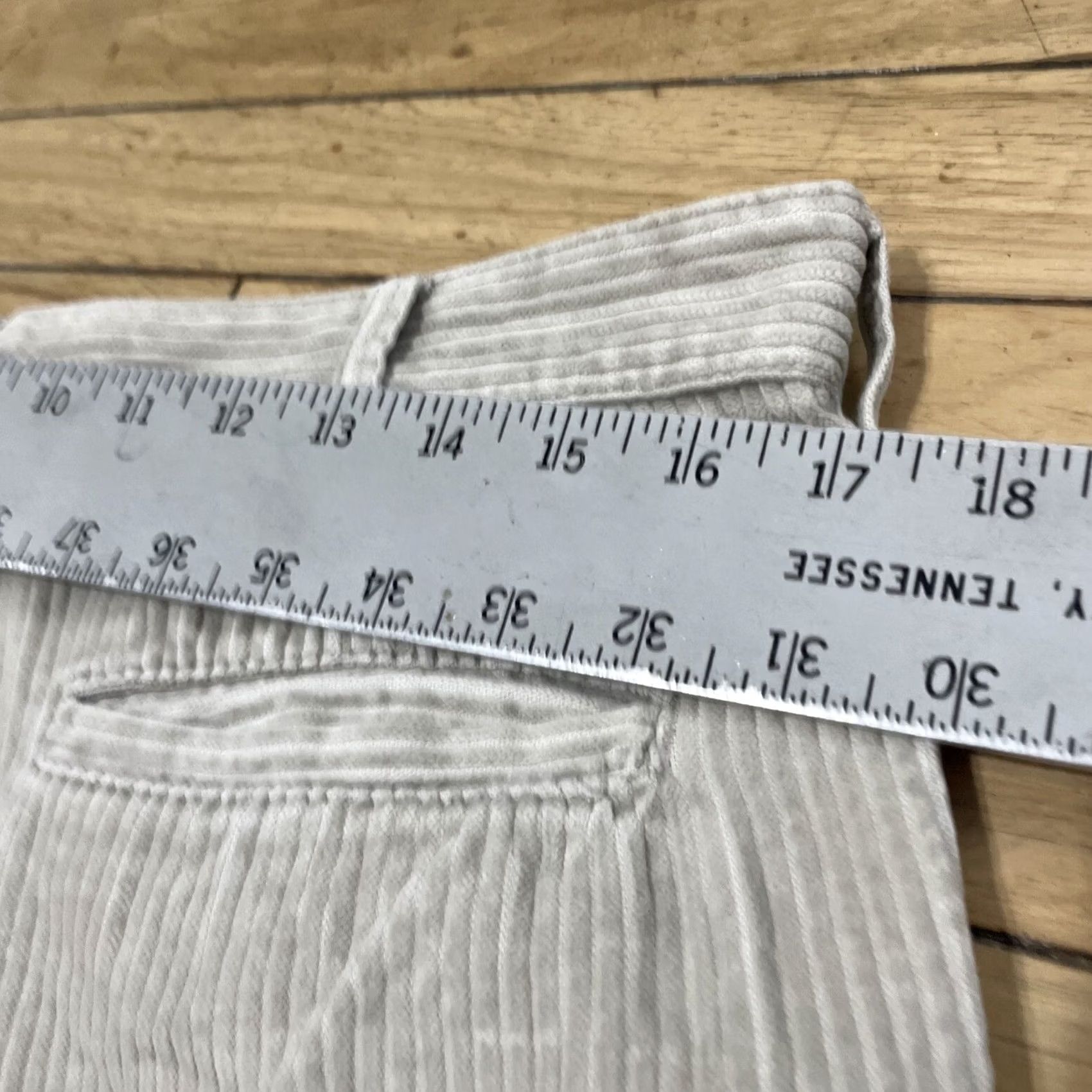 Vintage VINTAGE Cambridge Classics Men Corduroy Pants 34x28 Cream Grunge Y2K Straight Casual Autumn Winter 34 Mens Size US 34 / EU 50 - 7 Thumbnail