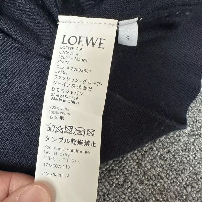 Loewe LOEWE Dark blue knit sweater Size US S / EU 44-46 / 1 - 4 Thumbnail