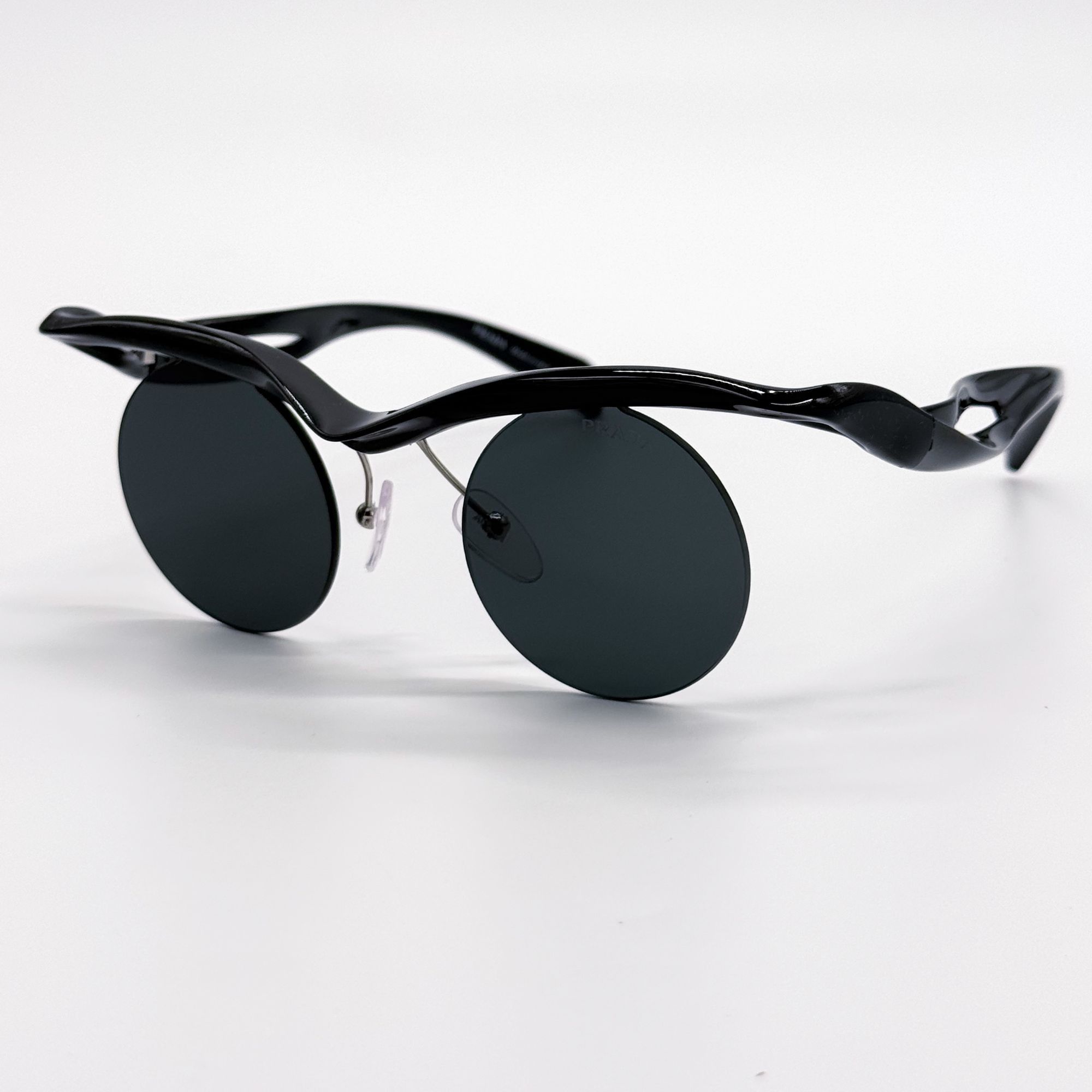 Prada NEW PRADA SUNGLASSES PRA18S 1AB5S0 BLACK PR A18S, SPR A18S Size ONE SIZE - 3 Thumbnail