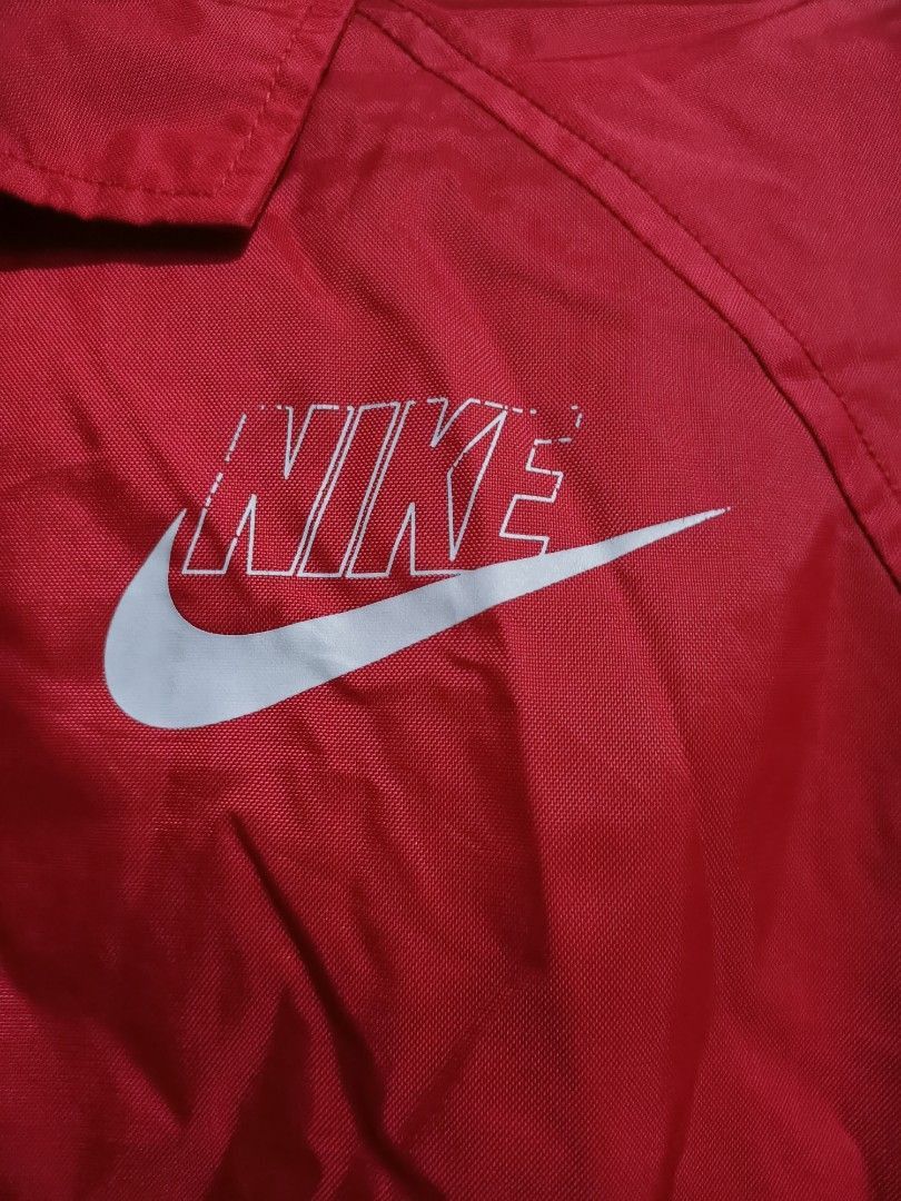 Nike × Vintage Y2K nike red coach jacket Size US L / EU 52-54 / 3 - 3 Thumbnail