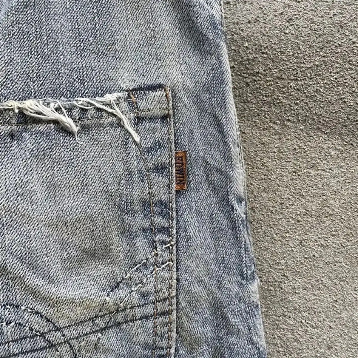 Self Edge RUSTY DIRTY DISTRESSED DENIM REDLINE JEAN FADED SELVEDGE W34 Size US 34 / EU 50 - 13 Thumbnail
