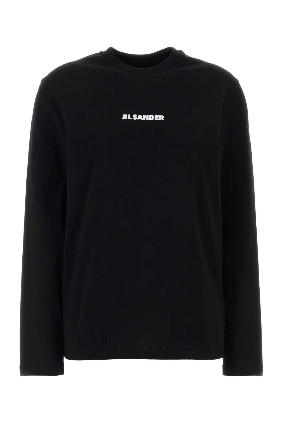Jil Sander Black Cotton T-Shirt Size S / US 4 / IT 40 - 1 Thumbnail