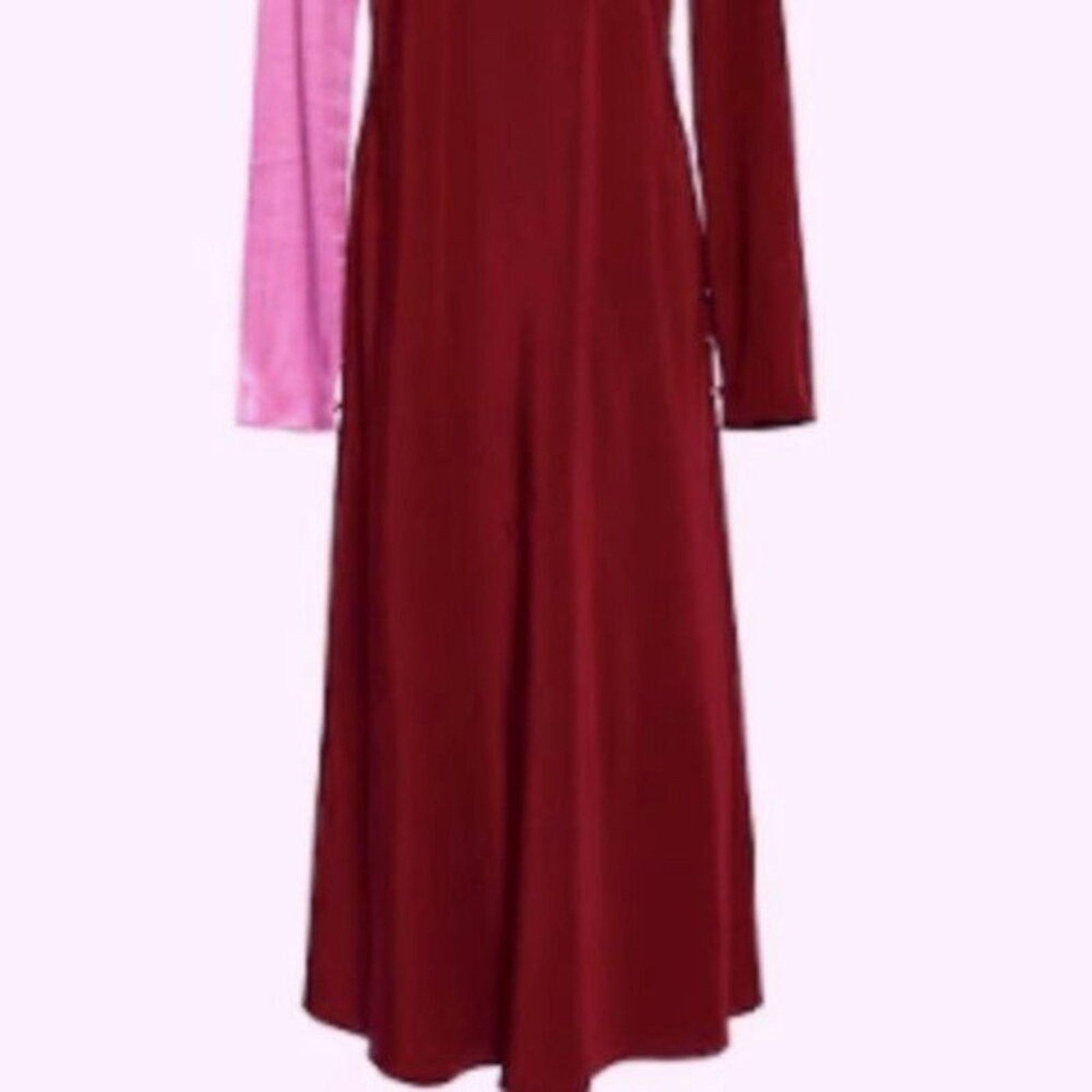 Tibi Tibi Colorblock Silk Sleeve Dress size 10 Size L / US 10 / IT 46 - 4 Thumbnail