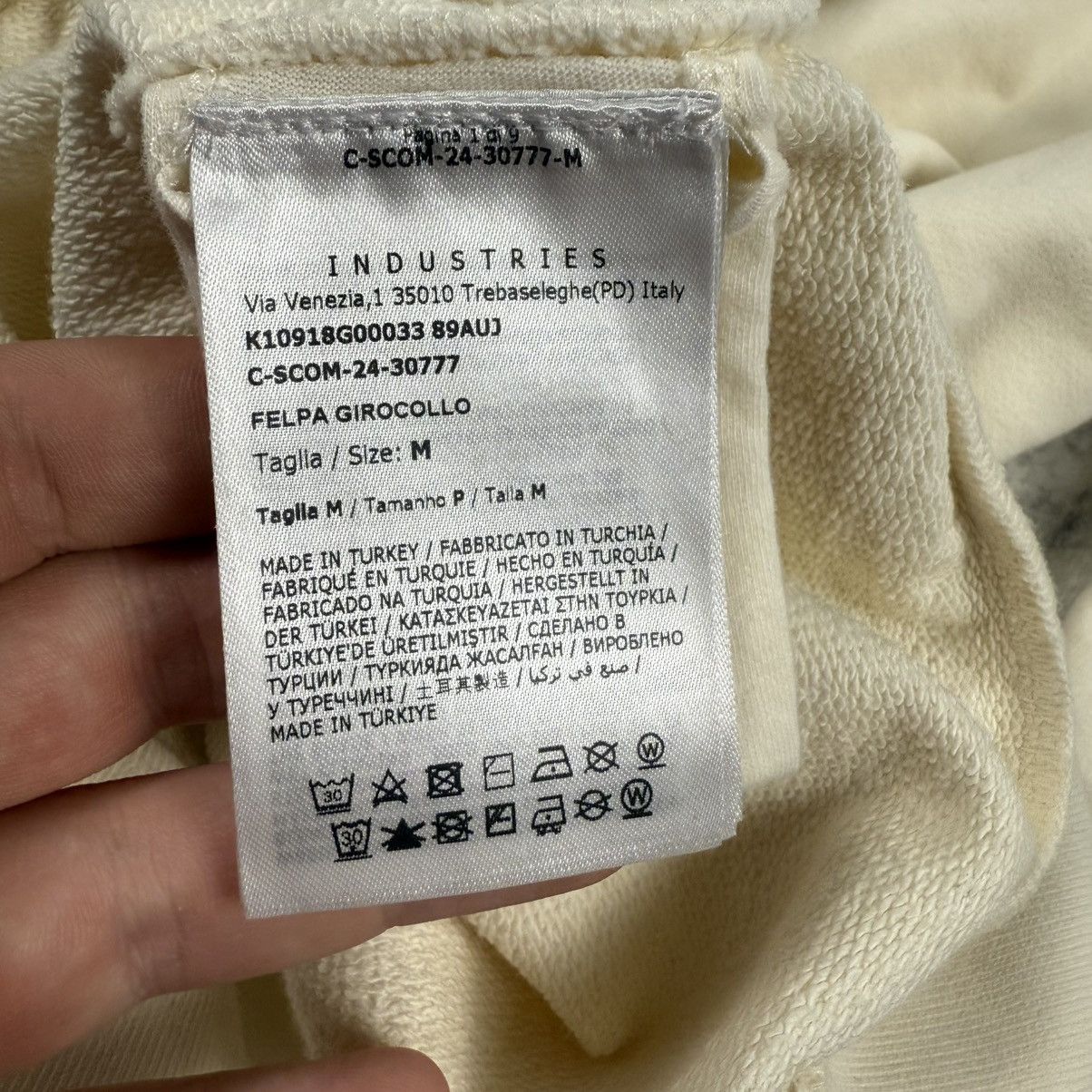 Moncler Moncler Embroidered Logo ‘Cream’ Crewneck Size US M / EU 48-50 / 2 - 8 Thumbnail