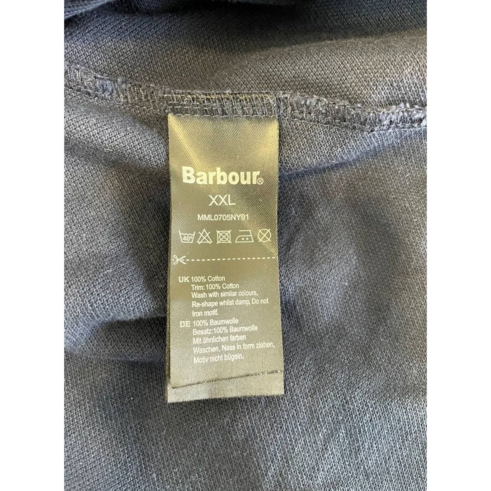 Barbour Barbour Sweatshirt Barbour 2XL Blue Cotton Long Sleeve Collared Pullover Mens Sweatshirt Winter Classic Outdoor Size US XXL / EU 58 / 5 - 5 Thumbnail