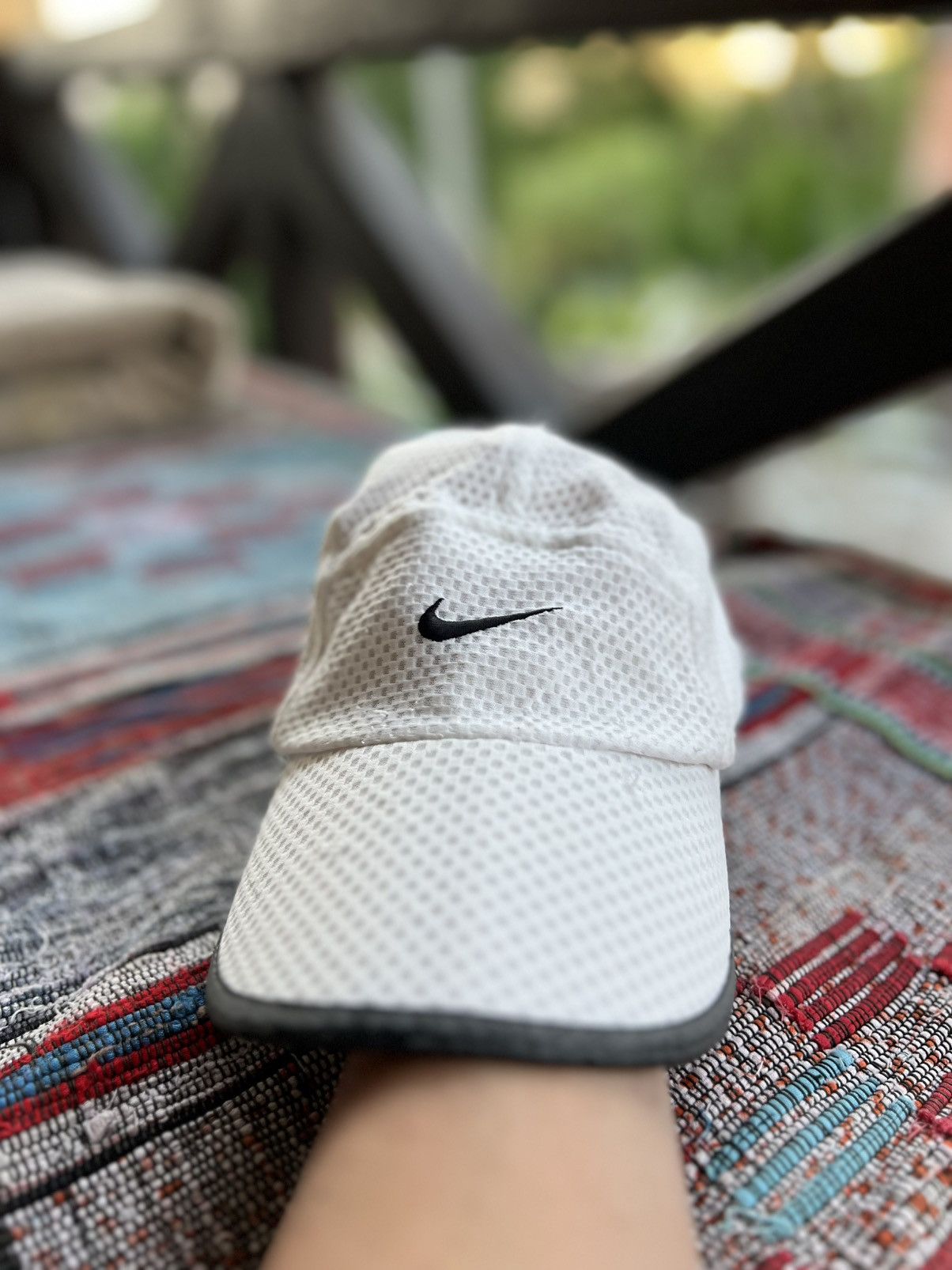 Nike ACG Nike White Mesh Cap 🏁🧢 | Breezy Vintage Steez | One Size Size ONE SIZE - 1 Thumbnail