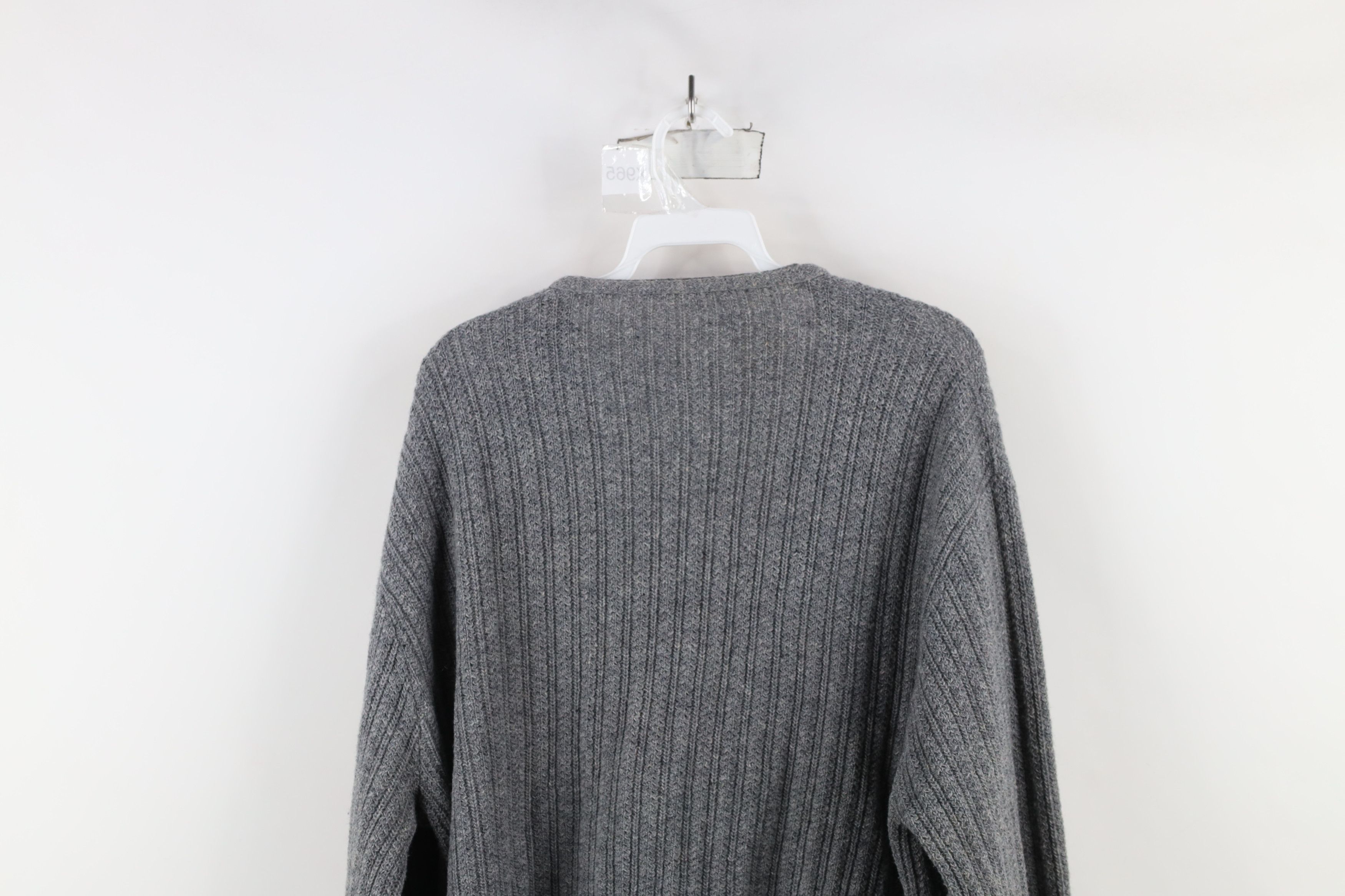 Vintage Vintage 50s Rockabilly Trim Ribbed Knit Cardigan Sweater USA Size US XL / EU 56 / 4 - 13 Thumbnail