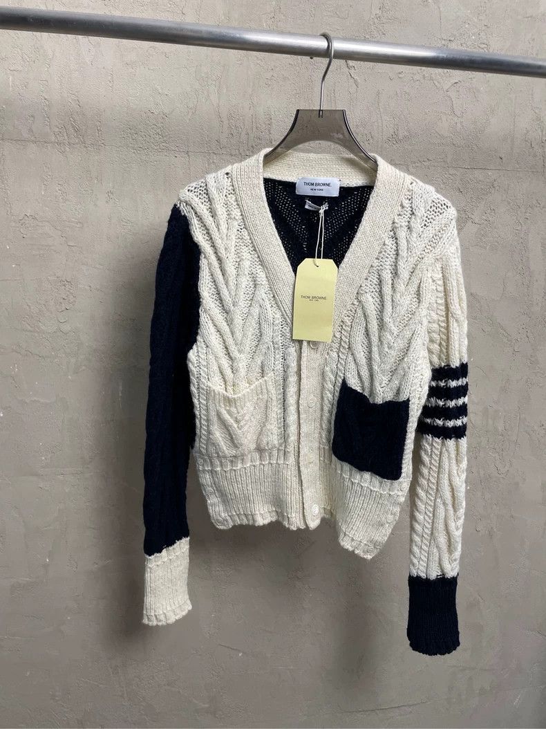 Thom Browne Thom browne Tibetan blue beige white stitching four-striped Size US XS / EU 42 / 0 - 1 Thumbnail