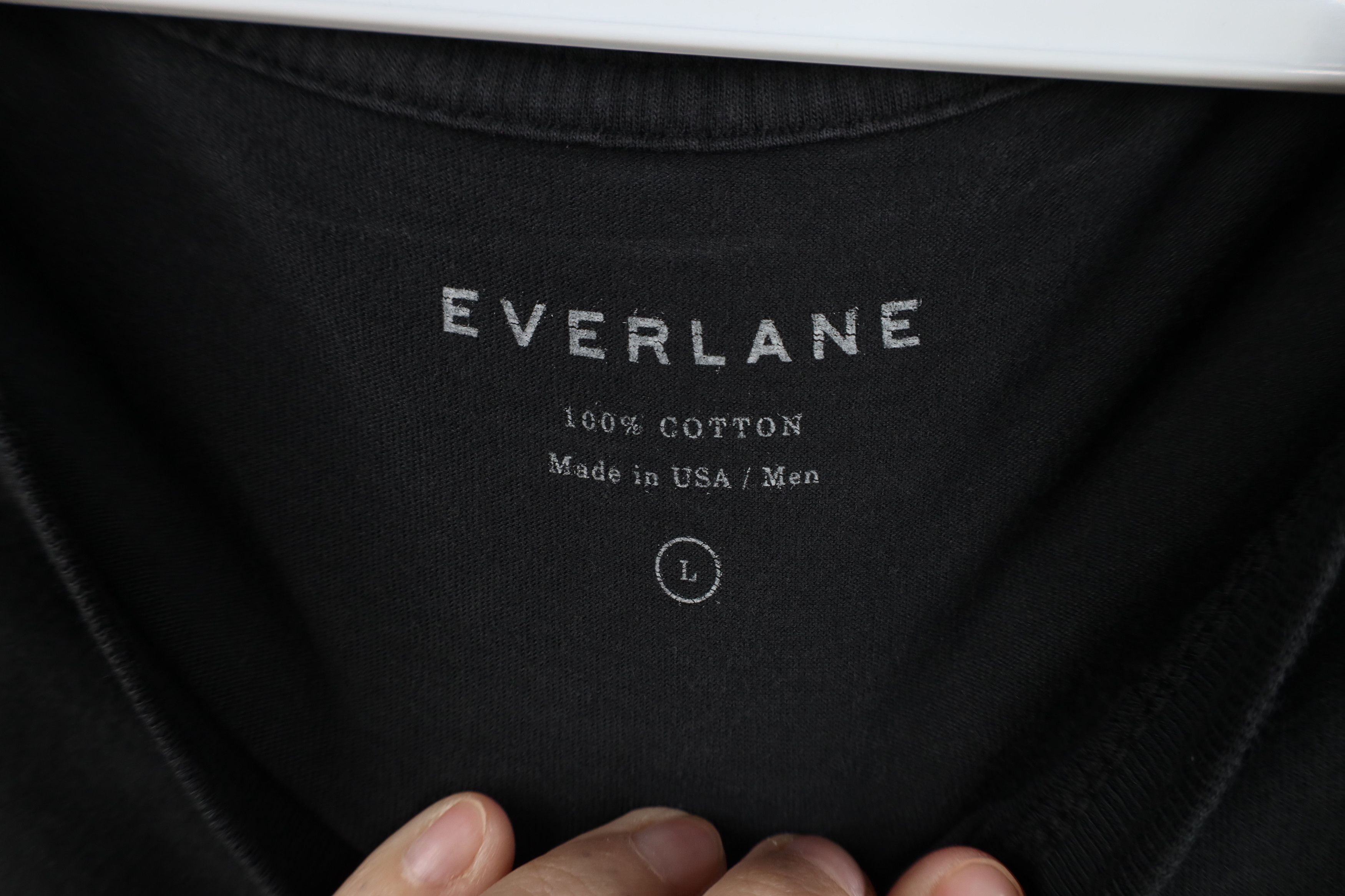 Everlane Everlane Faded Blank Cotton Short Sleeve T-Shirt Black USA Size US L / EU 52-54 / 3 - 7 Thumbnail