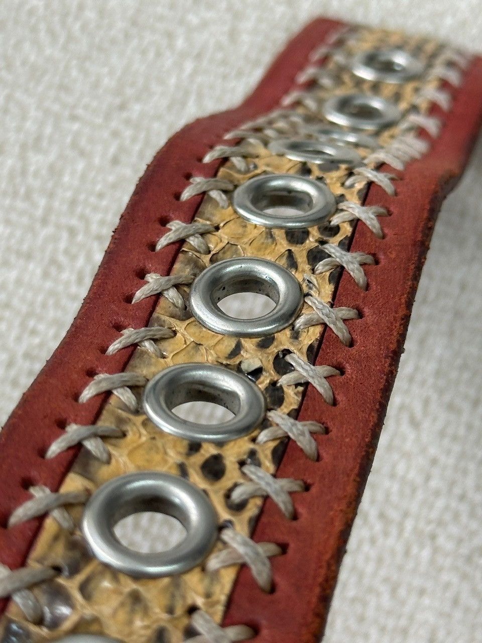 Japanese Brand × Tornado Mart 2000s Tornado Mart Snake Skin Bracelet Size ONE SIZE - 7 Thumbnail
