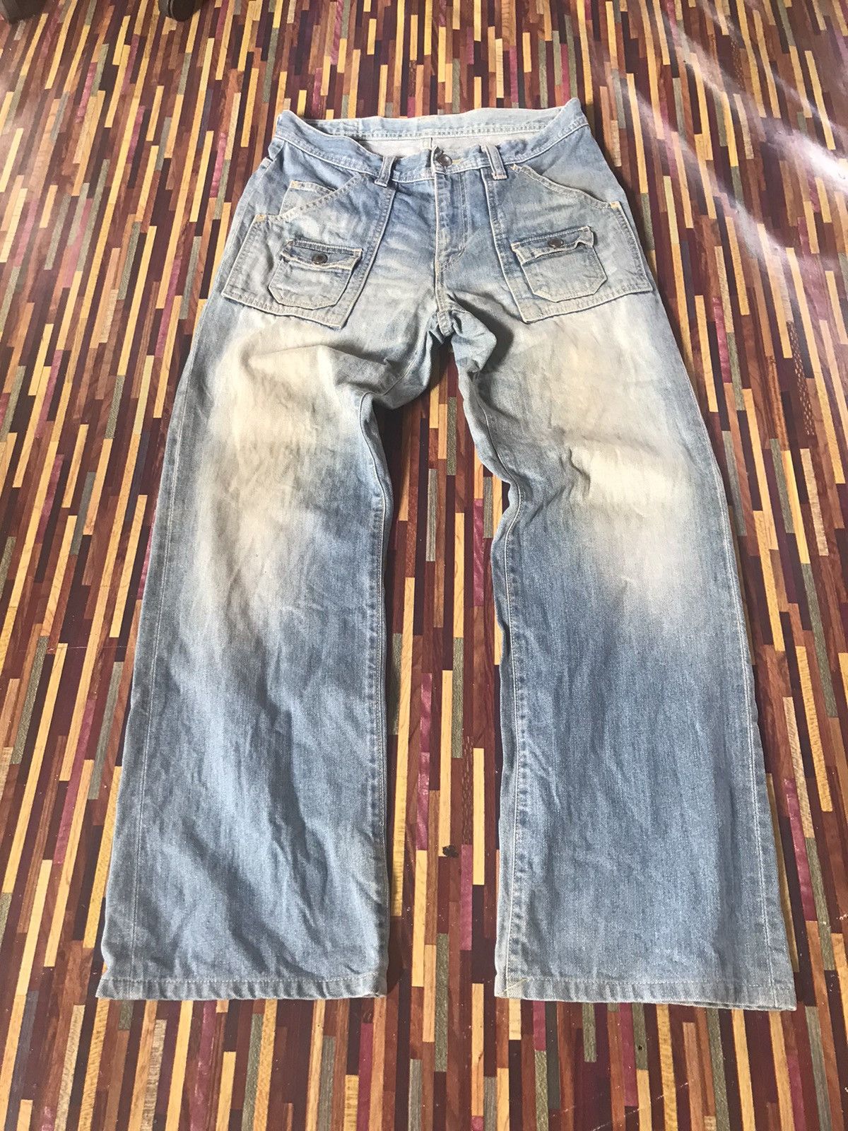 Japanese Brand VTG DENIM PANTS CANNABIS SATIVA Size US 32 / EU 48 - 4 Thumbnail