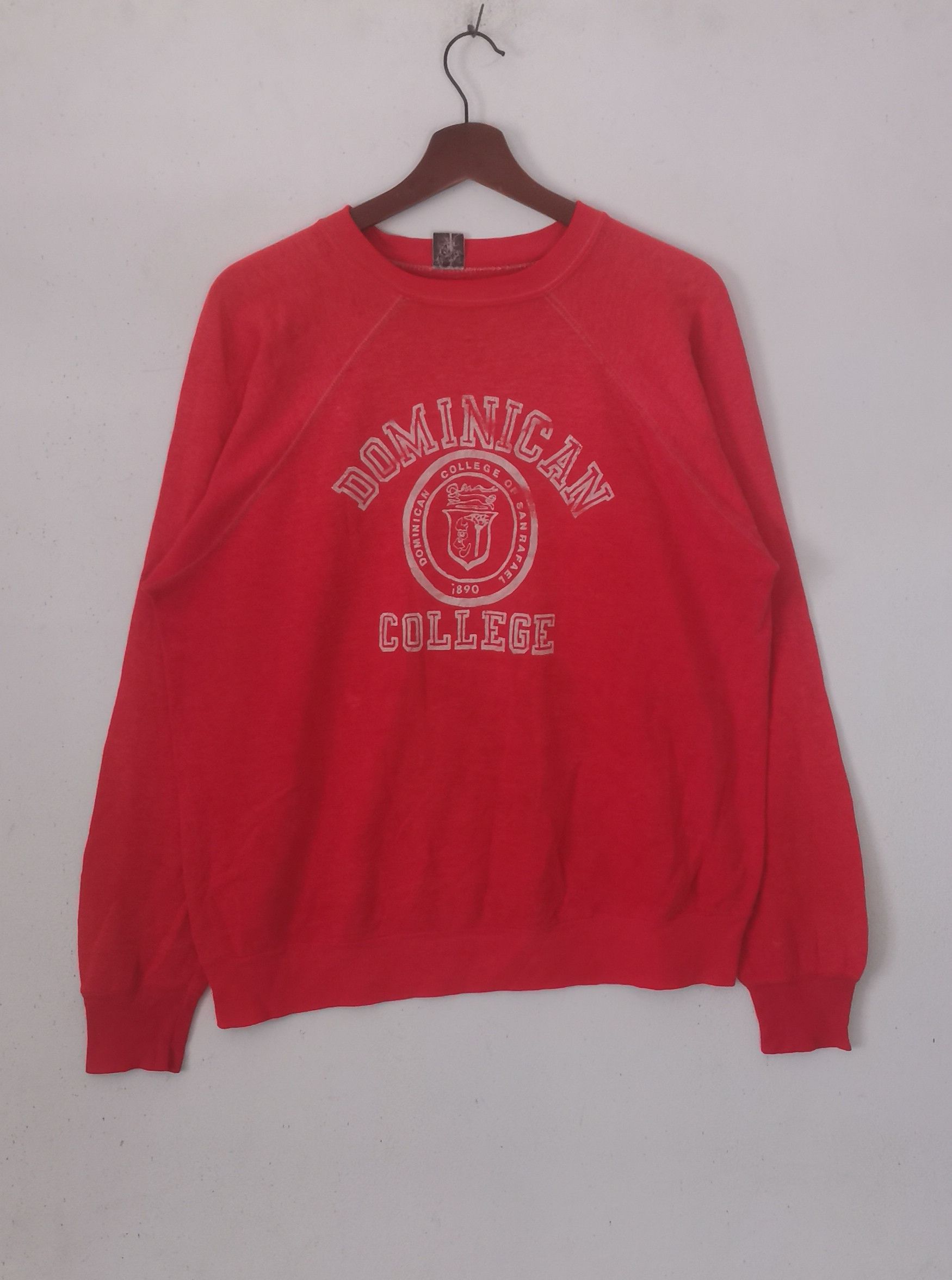 Rare vintage Dominican College sweatshirt orenge colour