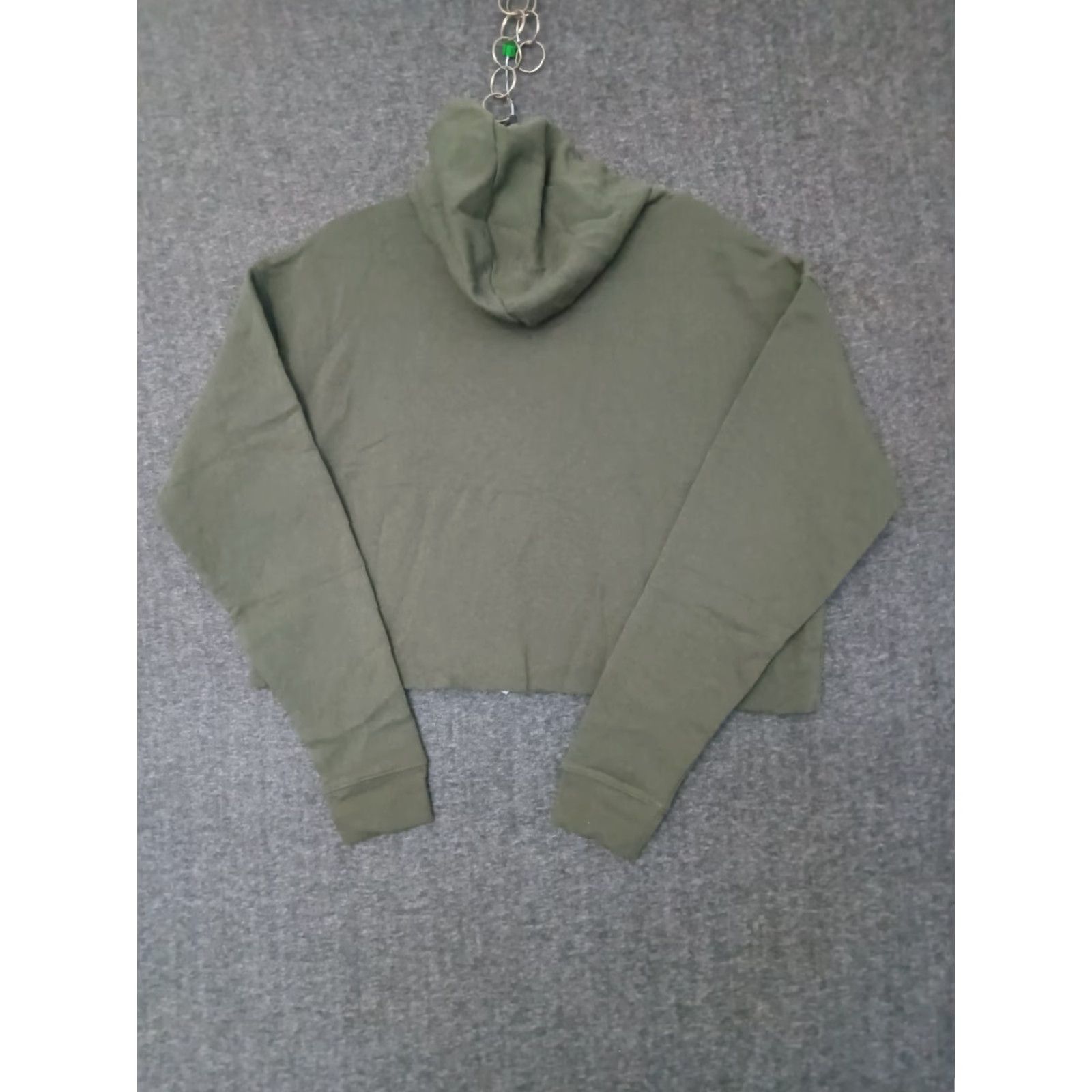 Vintage Wild Fable Crop Hoodie Women's Olive Green L Hoodie Women's Crop Hoodie Olive Green L Wild Fable Activewear Hoodie 2020s Winter Fall Green Womens Size L / US 10 / IT 46 - 2 Thumbnail