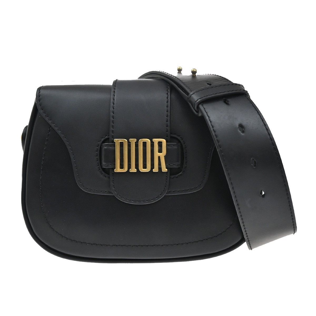Dior Christian Dior D-Fence Saddle Bag Leather Size ONE SIZE - 1 Thumbnail