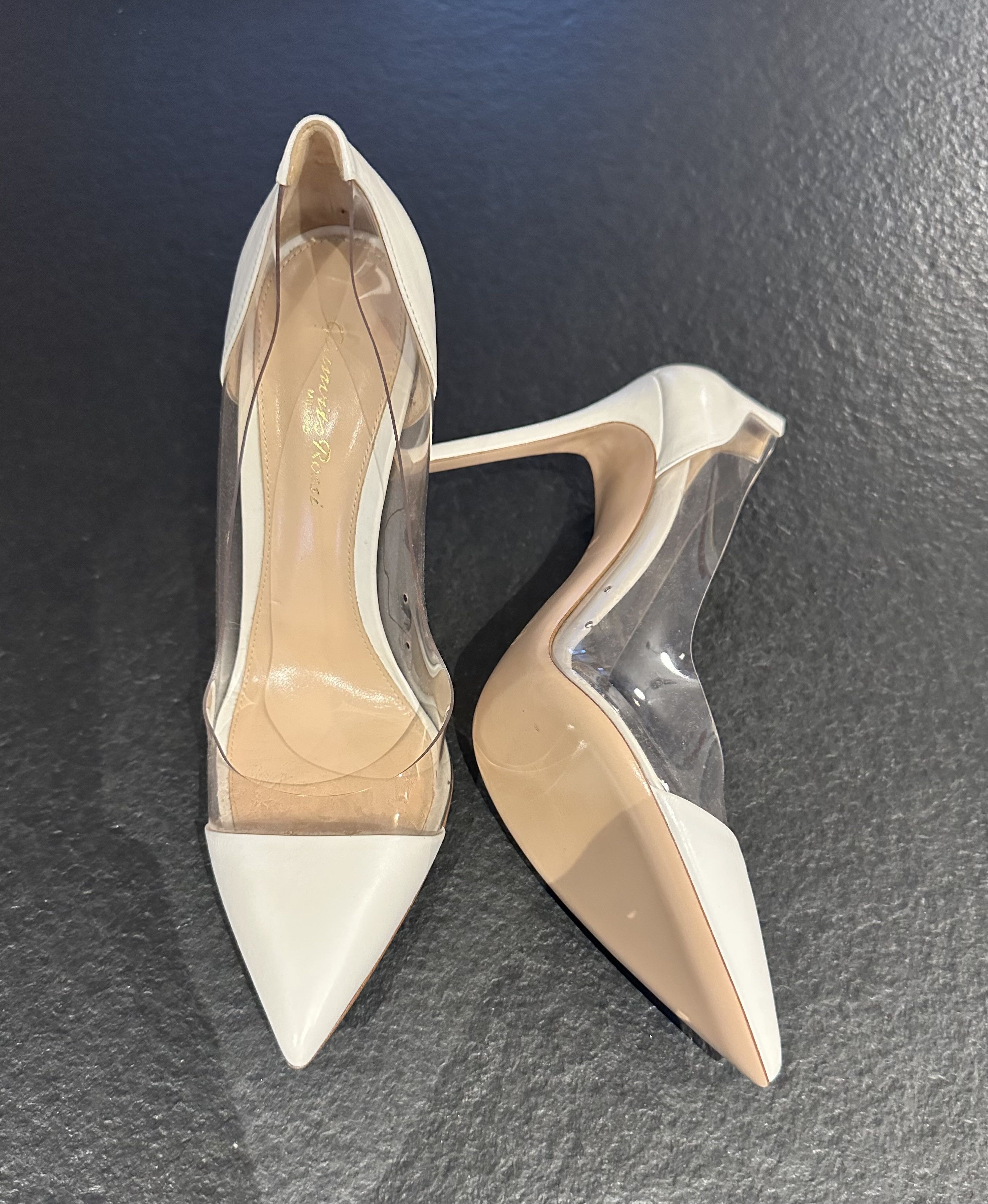 Gianvito Rossi Plexi leather and PVC pumps Size US 9.5 / IT 39.5 - 2 Thumbnail