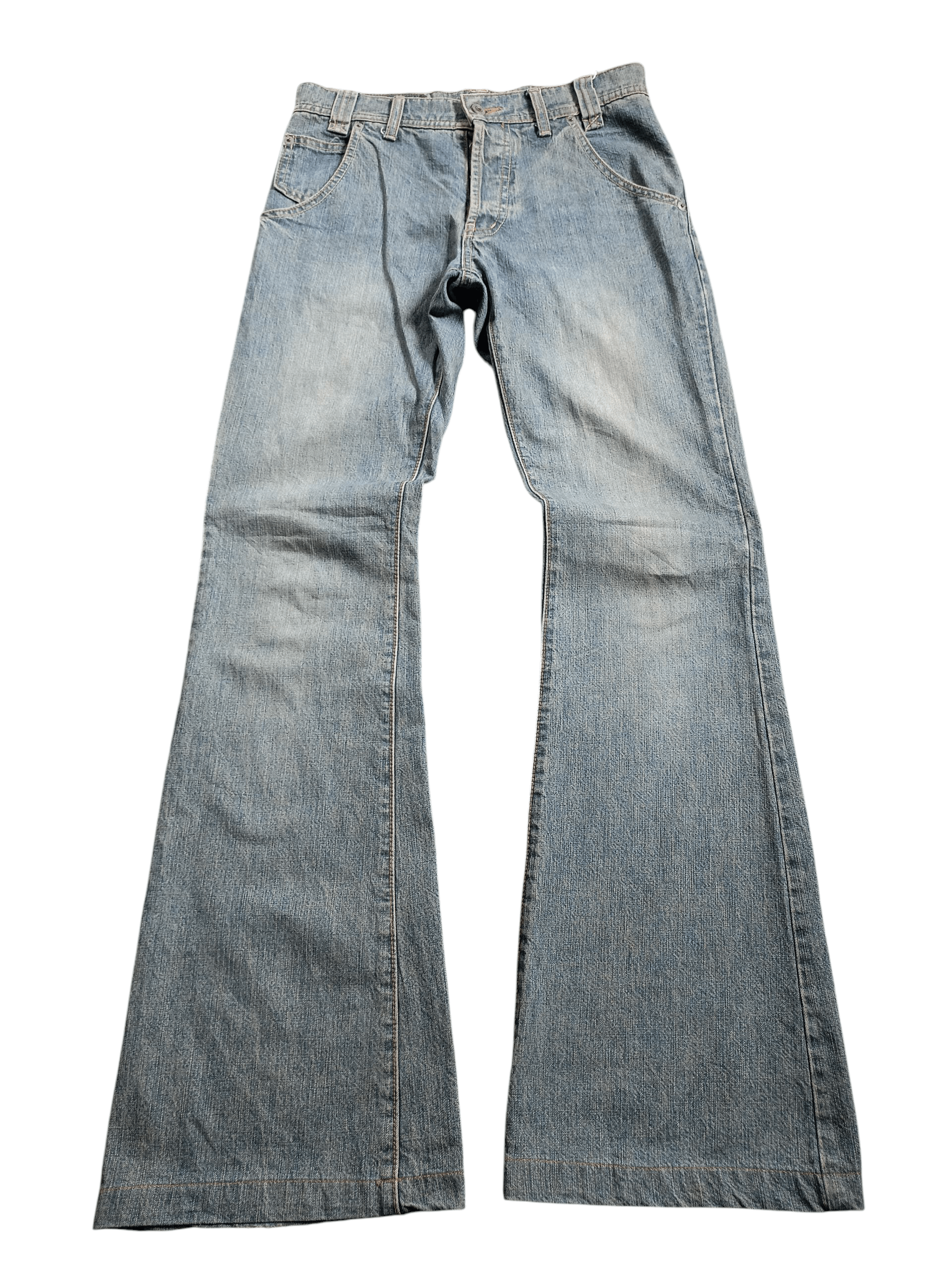 Morgan Homme Morgan Homme Mudwash Flare Denim Pants ifsixwasnine style Size US 28 / EU 44 - 1 Thumbnail