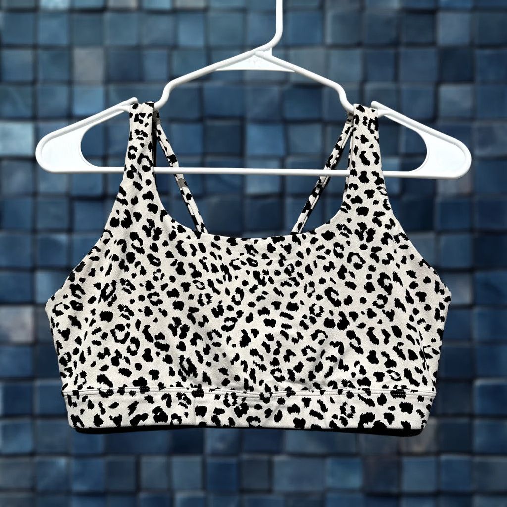 Athleta Athleta Exhale Bra Womens Small Cheetah Animal Print Beige Size ONE SIZE - 1 Thumbnail