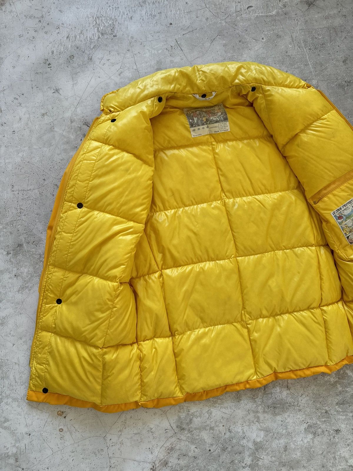 Moncler !Extremely rare vintage Moncler Grenoble yellow puffer jacke Size US S / EU 44-46 / 1 - 2 Thumbnail