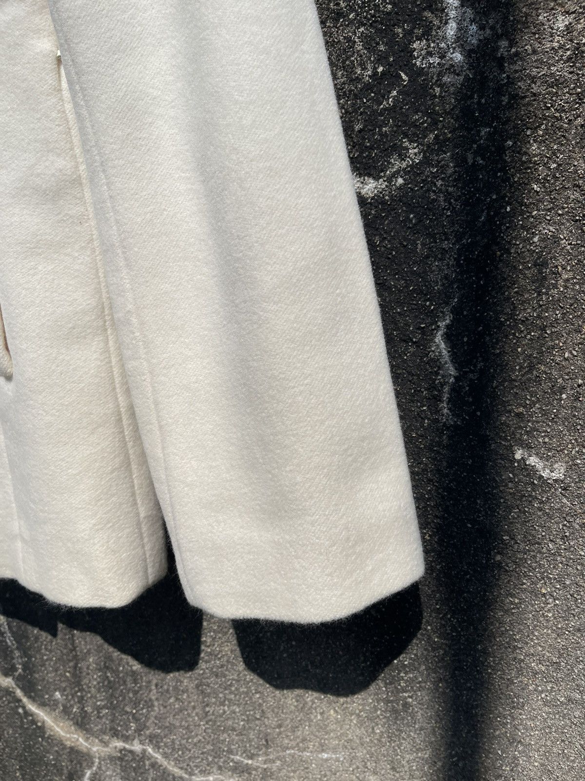 Designer Michel Klein Paris WKMK White Wool Blend Jacket Size S / US 4 / IT 40 - 10 Thumbnail
