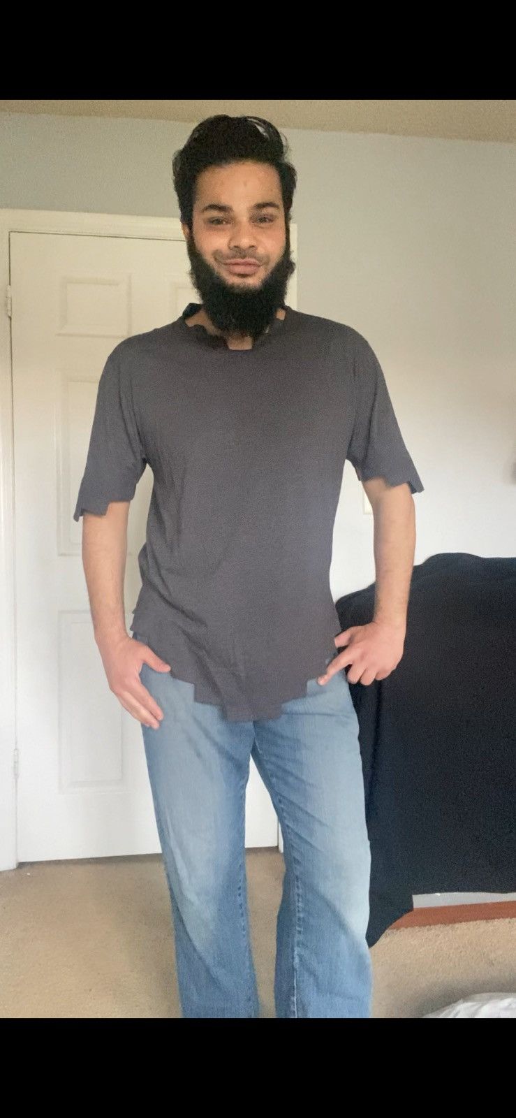 Other Stair-Cut Tee- Boxy Fit/Avant Garde Streetwear/Geometric Size US M / EU 48-50 / 2 - 1 Thumbnail