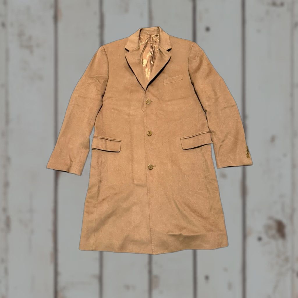Saks Fifth Avenue SAKS FIFTH AVENUE LORO PIAN A Favola 90/10 Wool Cashmere Coat 42L Camel Topcoat Coat Size US XS / EU 42 / 0 - 1 Thumbnail