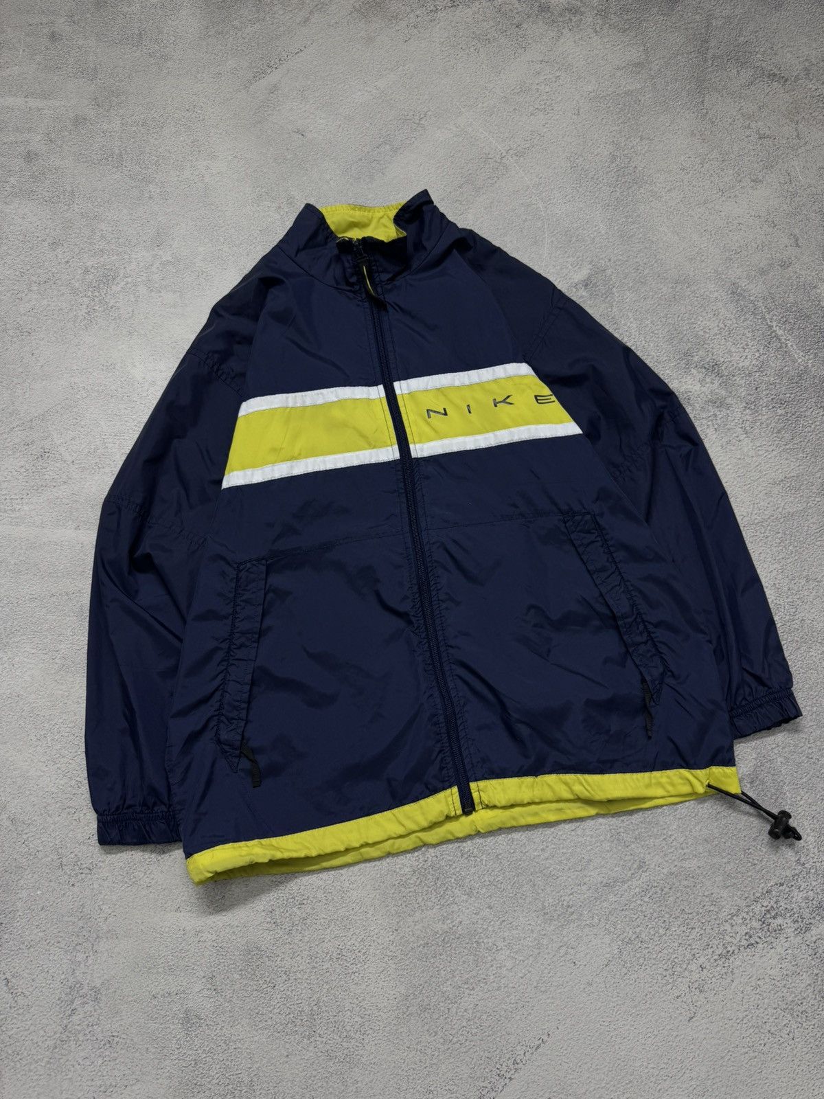 Nike 90s Nike Double Logo Vintage Y2K Oversized Nylon Jacket Size US S / EU 44-46 / 1 - 6 Thumbnail