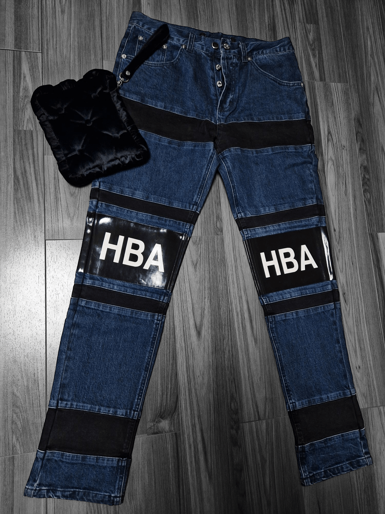 Hood By Air Hood By Air Hockey Knee Logo Jeans Size 31" - 1 Thumbnail