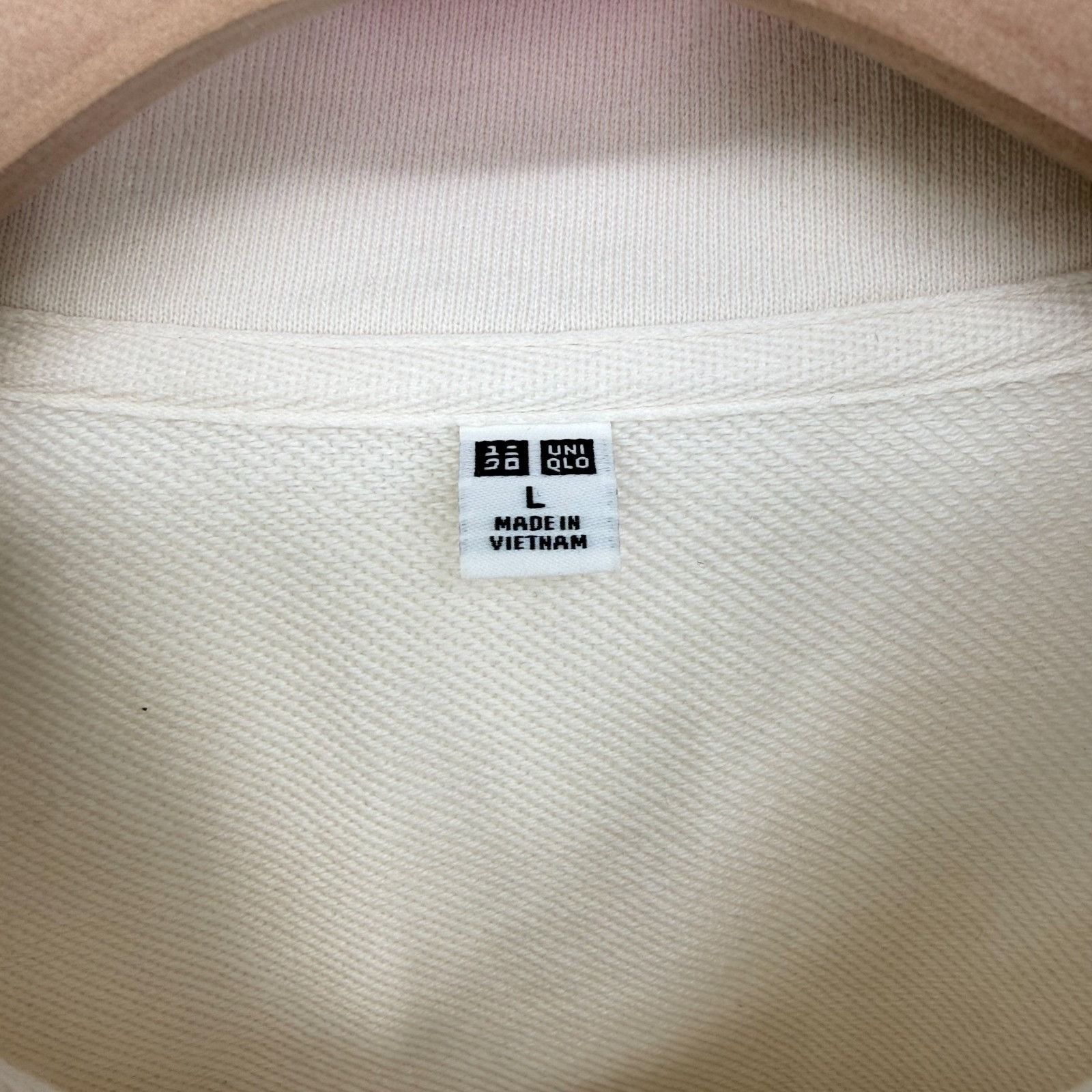 Uniqlo Uniqlo Off-White Half Zip Pullover Sweatshirt Men's Size Lar Size US L / EU 52-54 / 3 - 4 Thumbnail