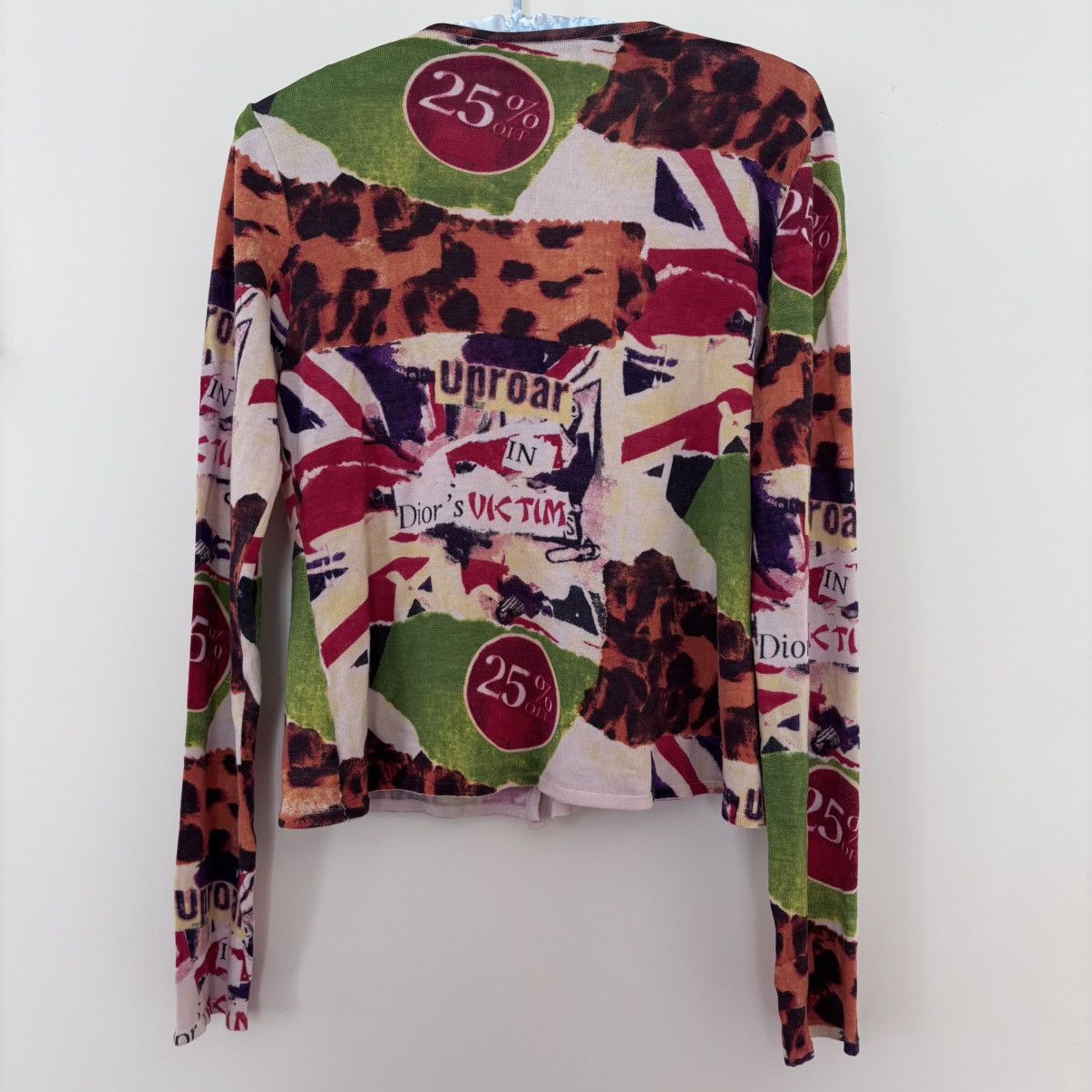 Spring 2003 DIOR BY JOHN GALLIANO Silk Fashion Victim Top