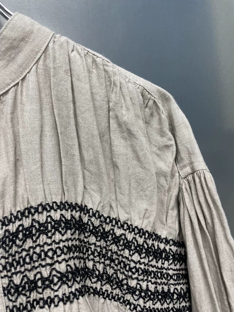 Comme des Garcons Comme Des Garcons Long Sleeve Shirt and Top with Linen wit Size S / US 4 / IT 40 - 6 Thumbnail