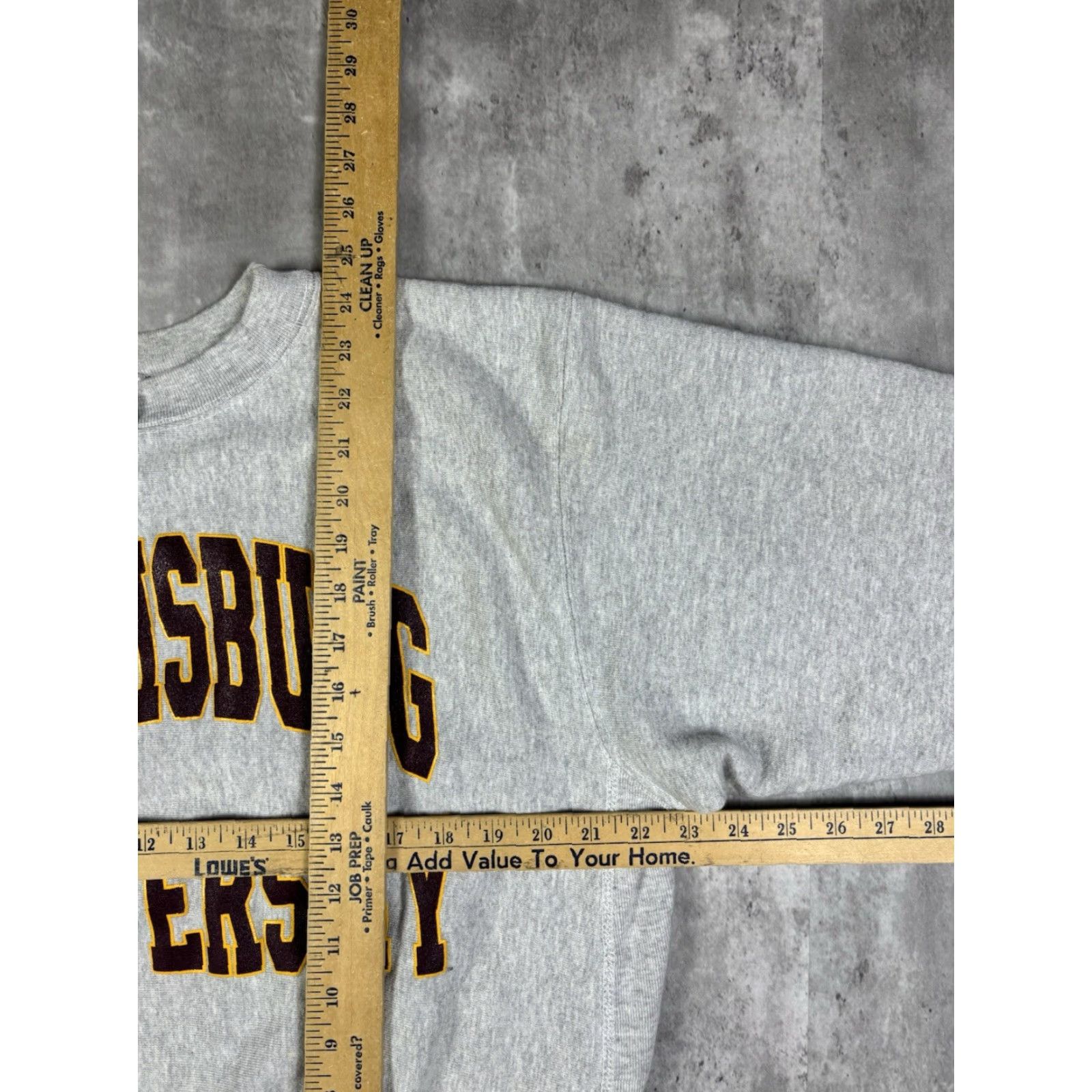 Vintage VINTAGE The Cotton Exchange Sweatshirt Sweatshirt Gray S Men 90s University College Graphic Print Reversible Heavyweight Fleece Cotton Size US S / EU 44-46 / 1 - 7 Thumbnail