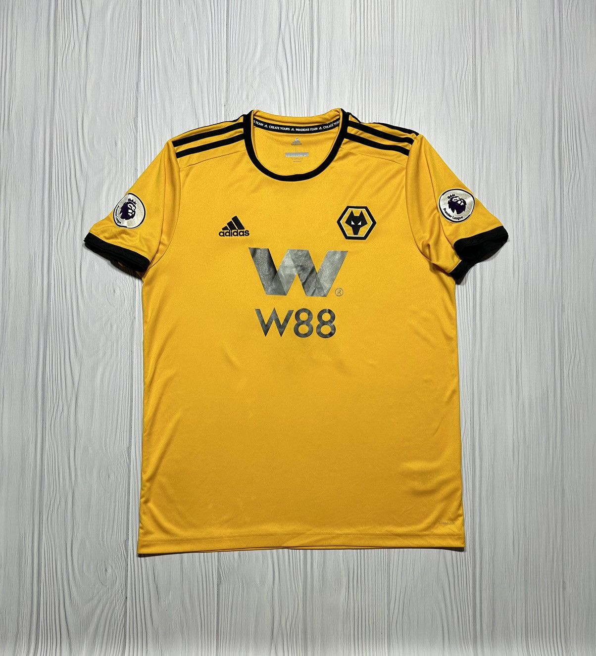 Adidas 7 WOOKIE Wolverhampton 2018/19 Adidas Soccer Jersey Size L Size US L / EU 52-54 / 3 - 2 Thumbnail
