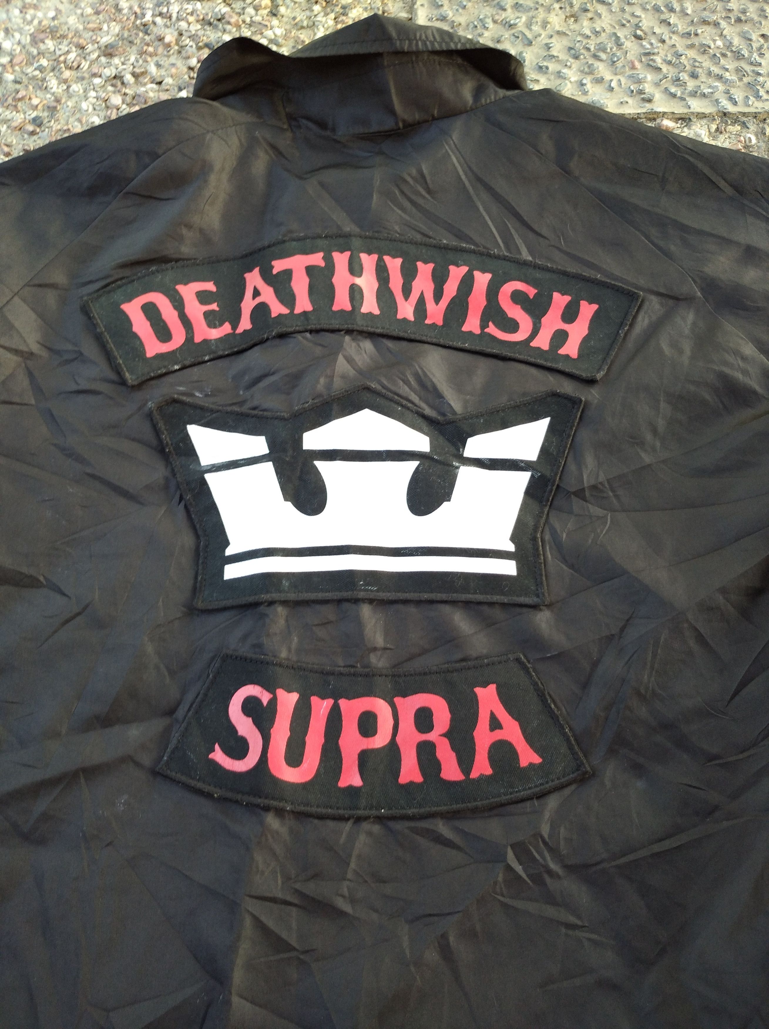 Japanese Brand × Supra Vintage supra X deathwish skateboard windbreaker jacket Size US M / EU 48-50 / 2 - 3 Thumbnail