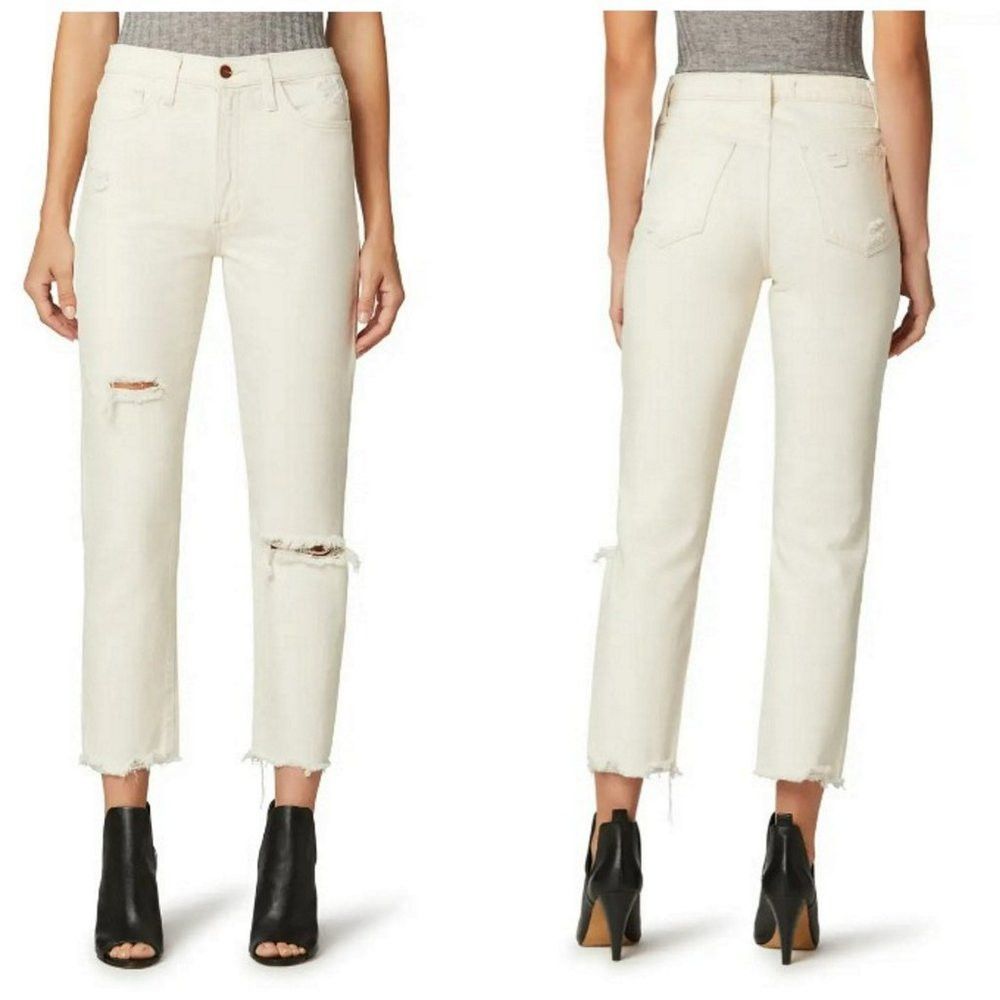 Joe's NWT New $228 Joe's The Honor Ripped High Waist Ankle Straig Size 30" / US 8 / IT 44 - 1 Thumbnail